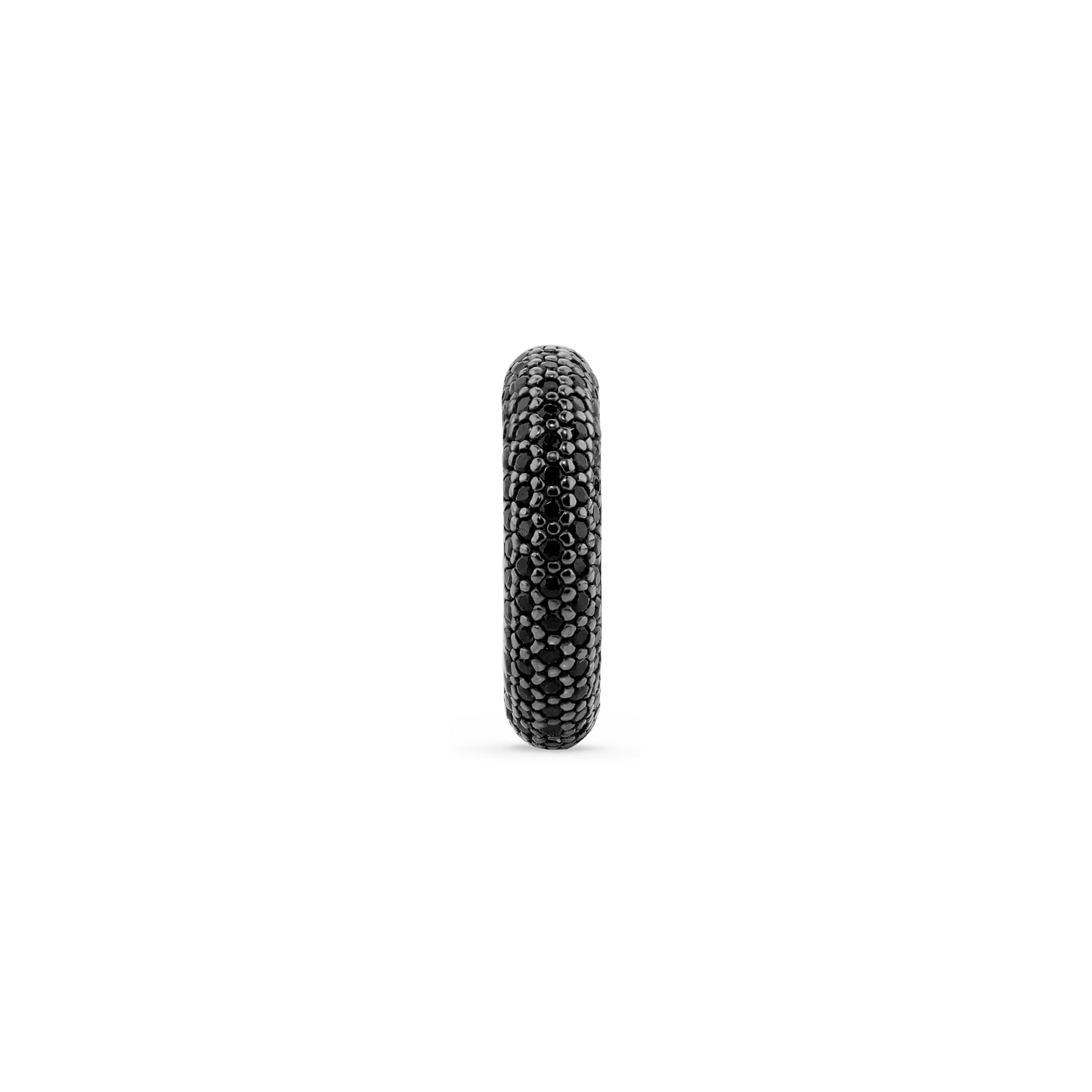 Piercing Life Essential em Prata 925 com Banho de Ródio Negro e Pedras Incolores