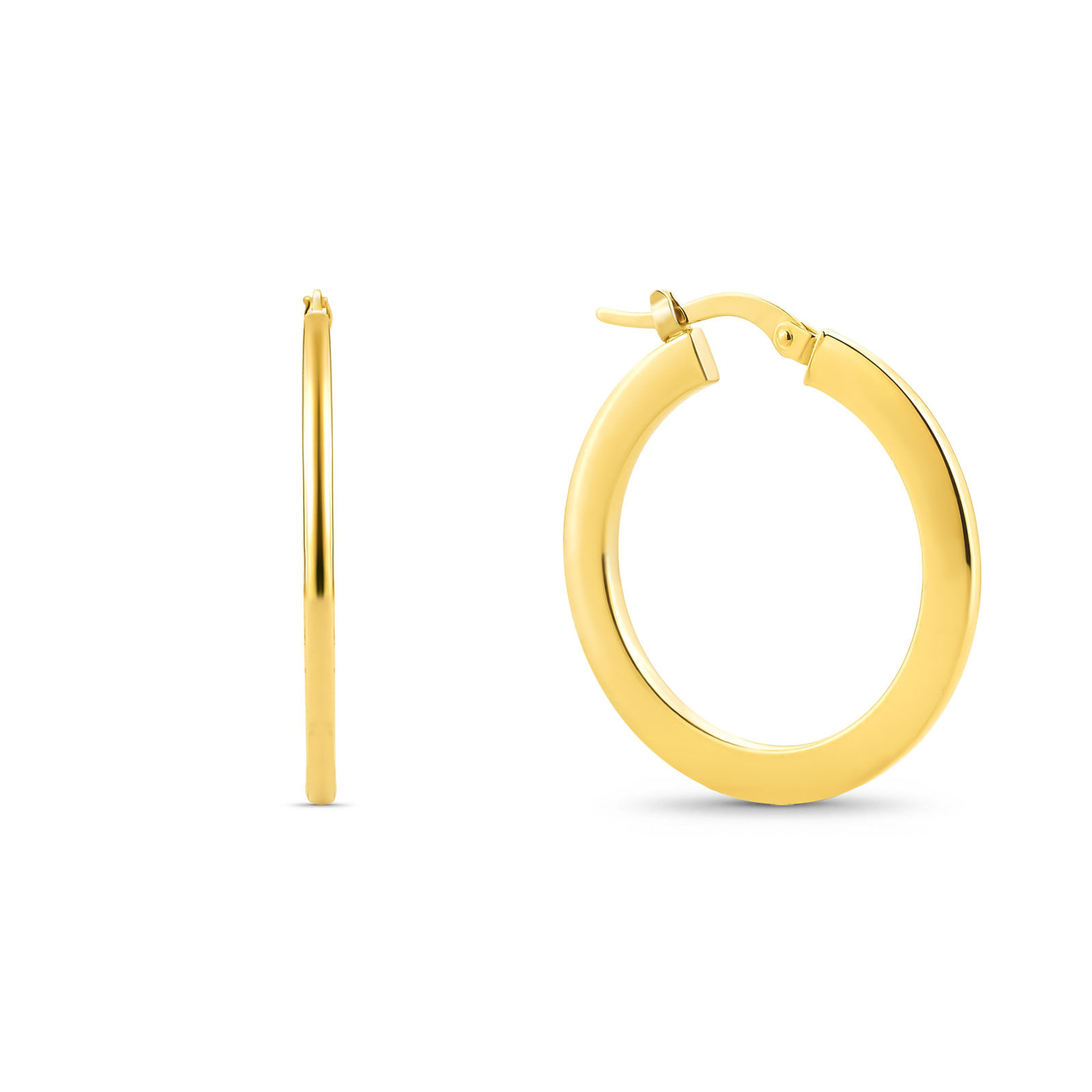 Argola Oca em Ouro Amarelo 18k