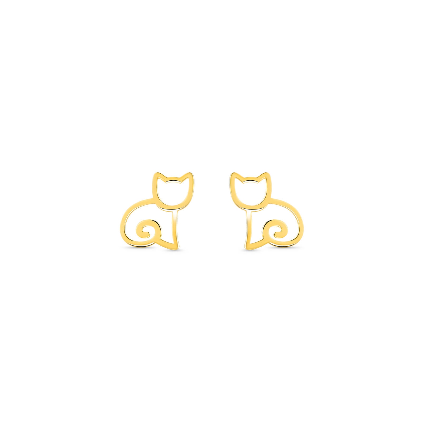 Brinco Baby Cat em Ouro Amarelo 18k