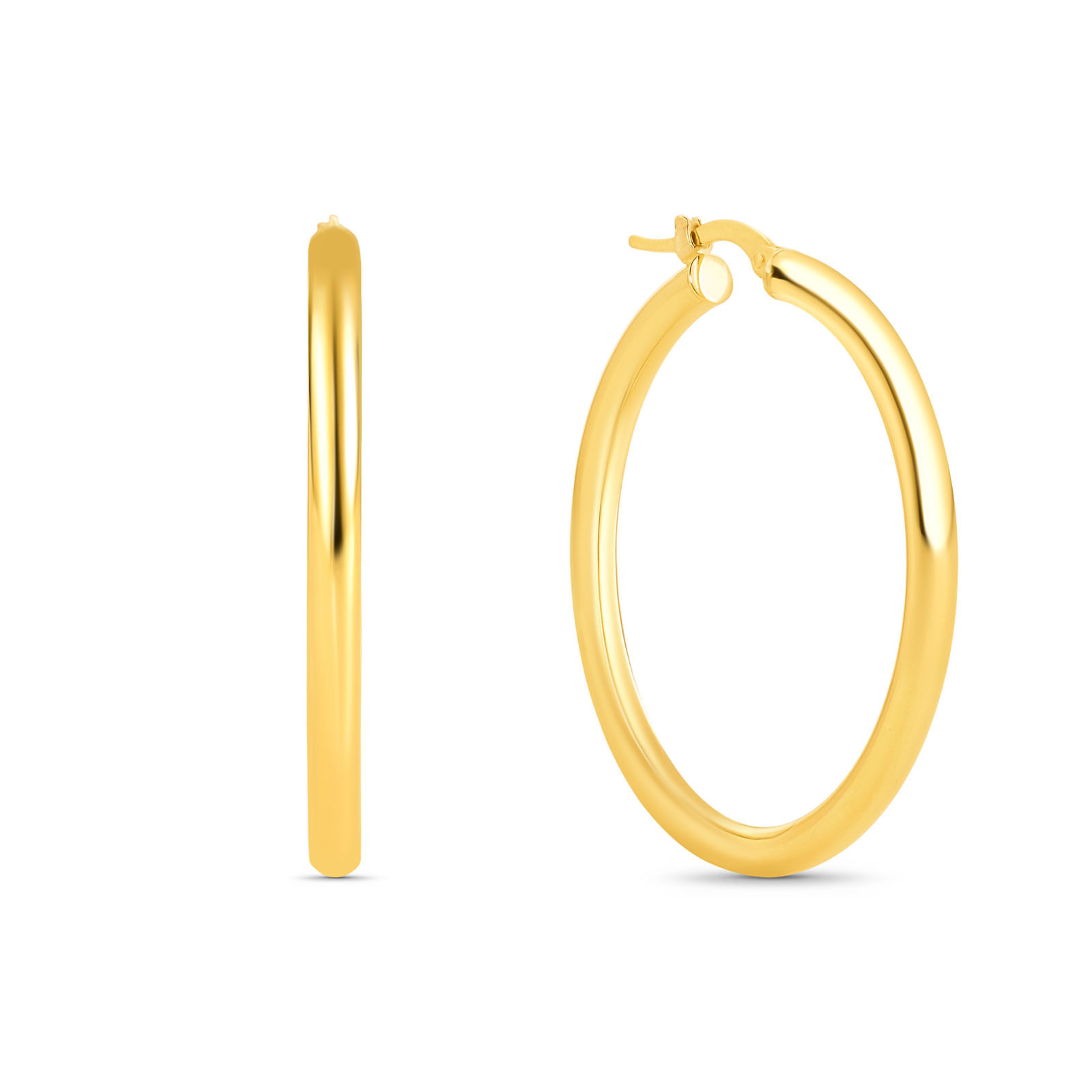 Argola Oca em Ouro Amarelo 18k