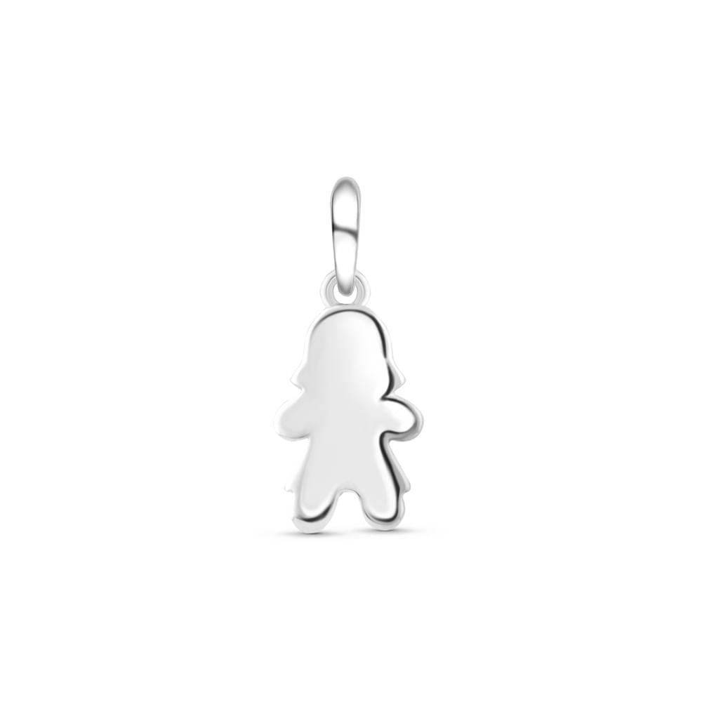 Pingente Life Personalizável Menina em Prata 925