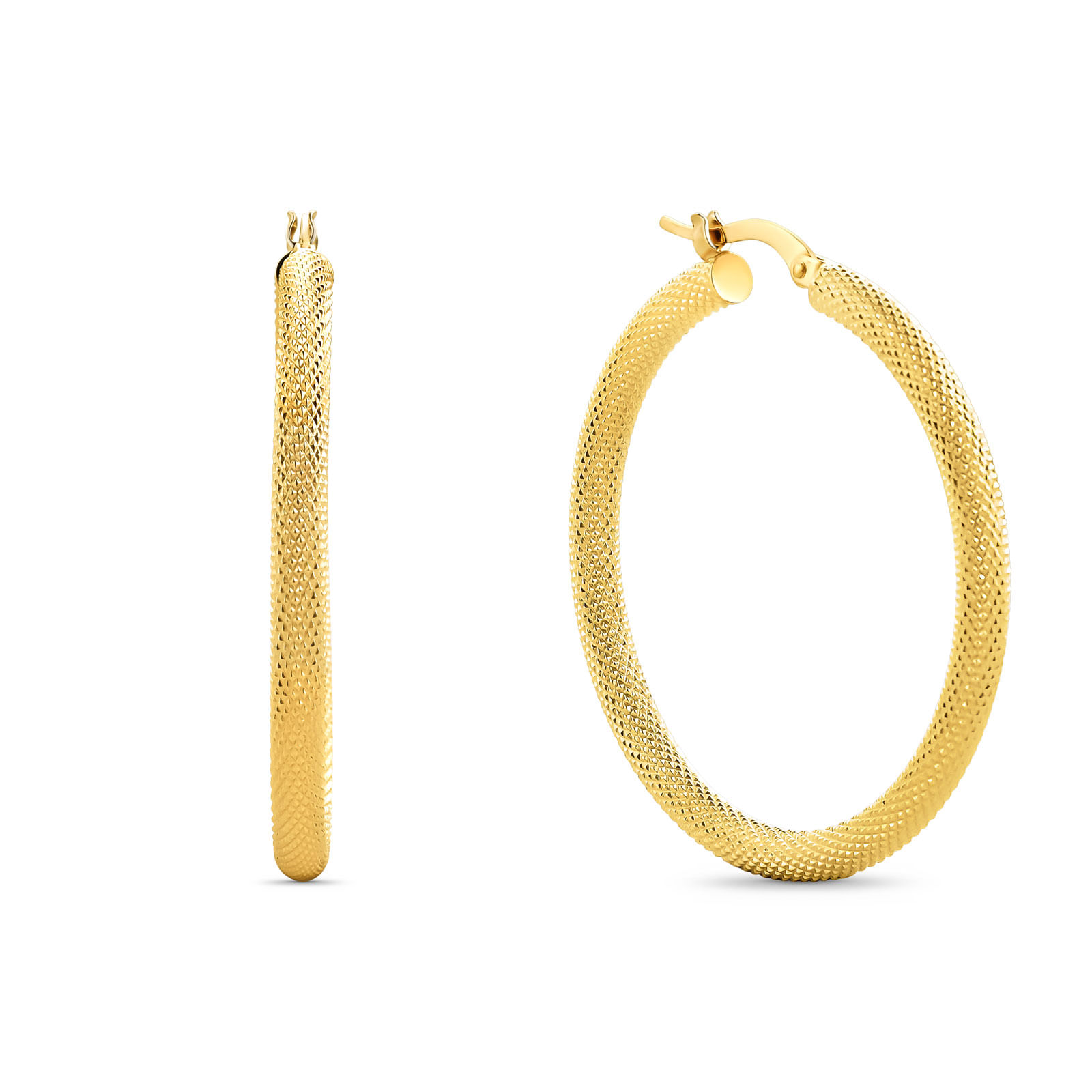 Argola Oca em Ouro Amarelo 18k, 47 mm