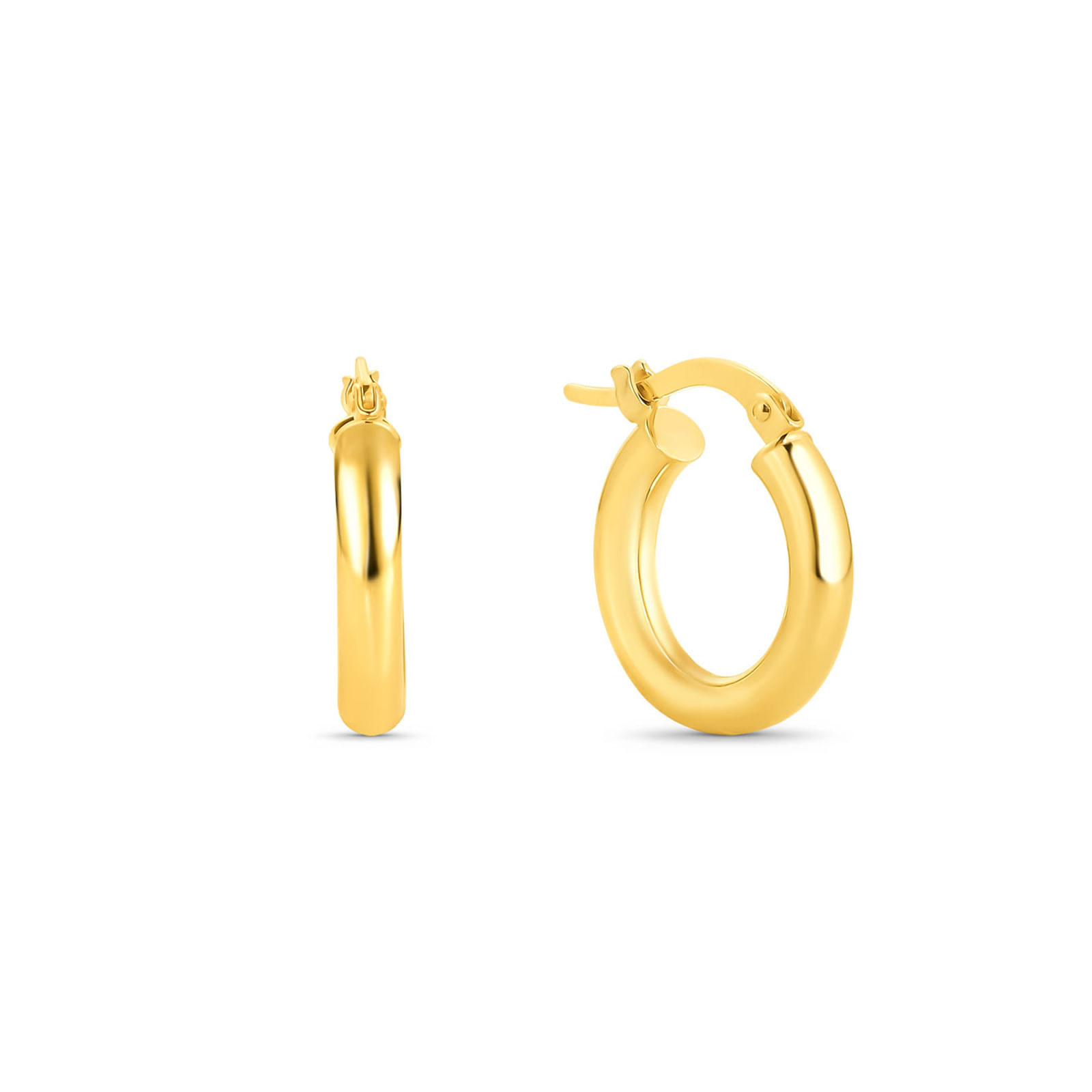 Argola Oca em Ouro Amarelo 18k, 50 mm