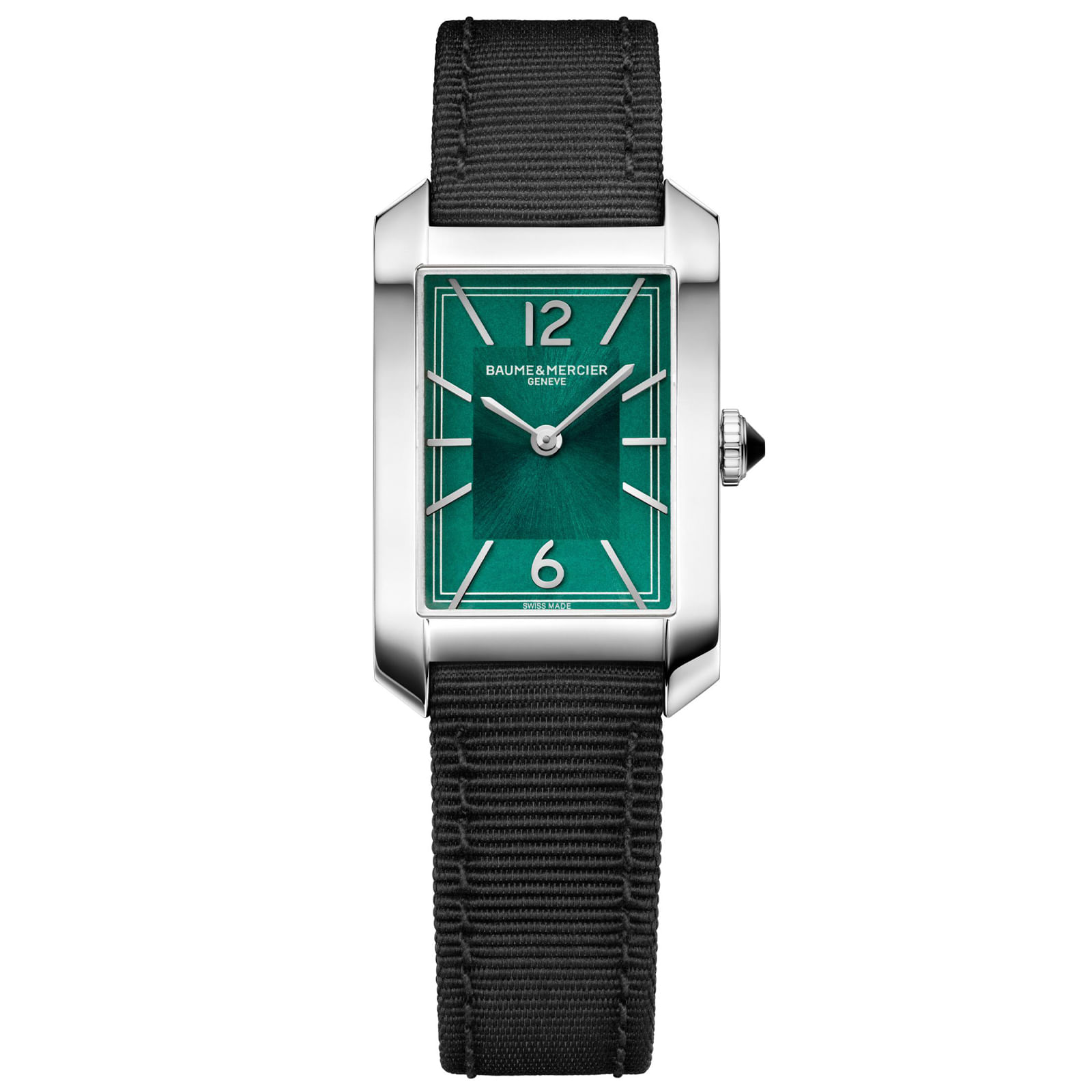 Relógio Baume & Mercier Hampton Feminino Couro Preto