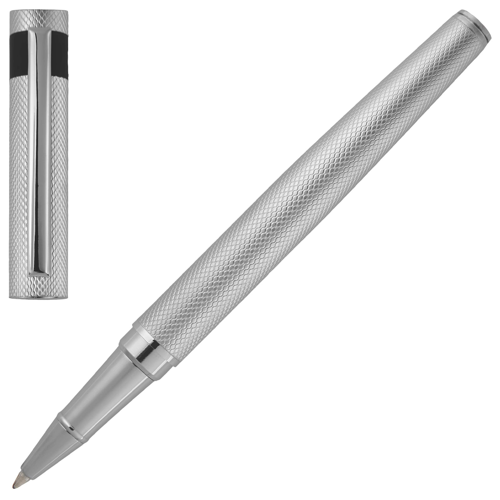 Caneta Hugo Boss Metal Prateado Hsw3675b