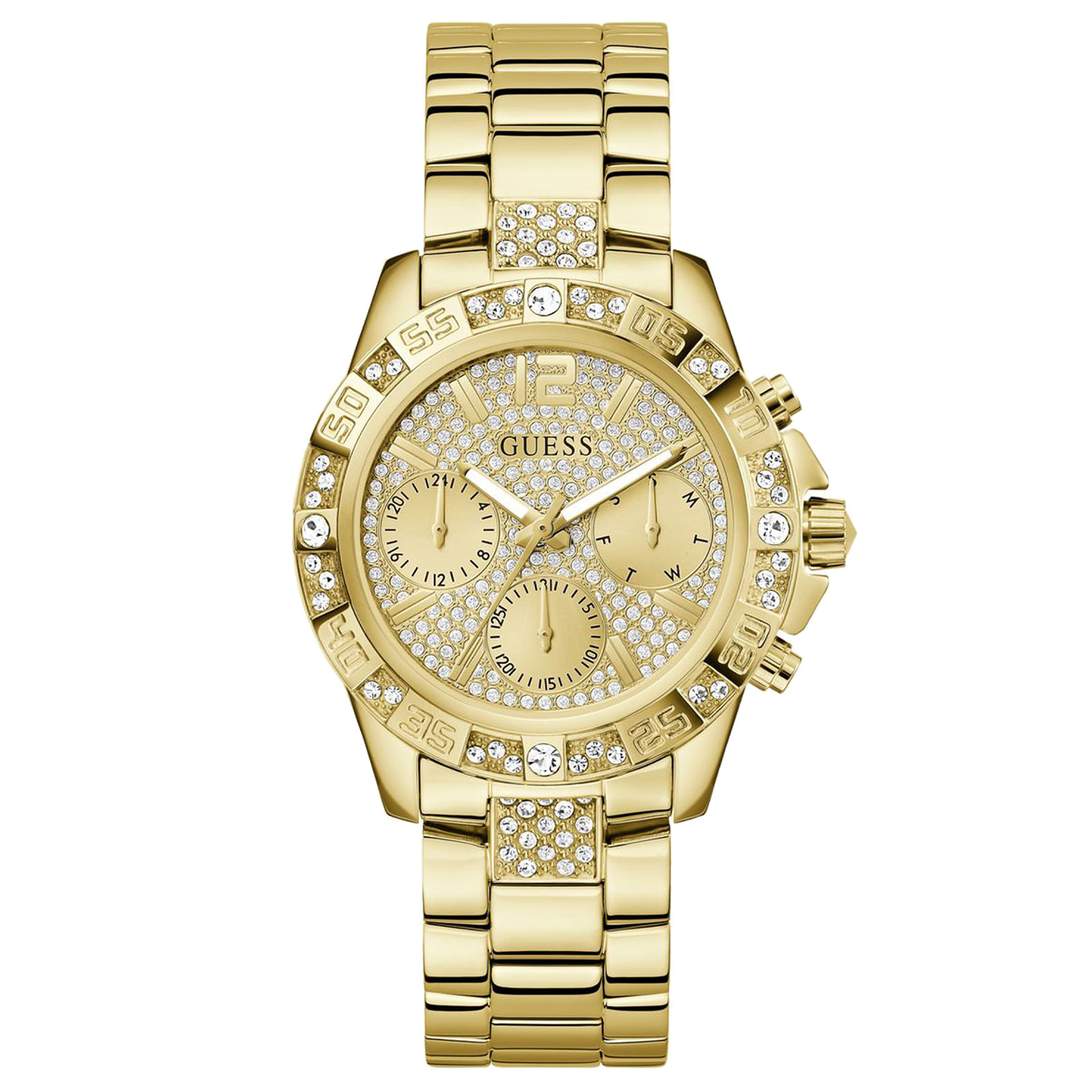 Relógio Guess Ladies Sport Feminino Aço Dourado GW0771L2