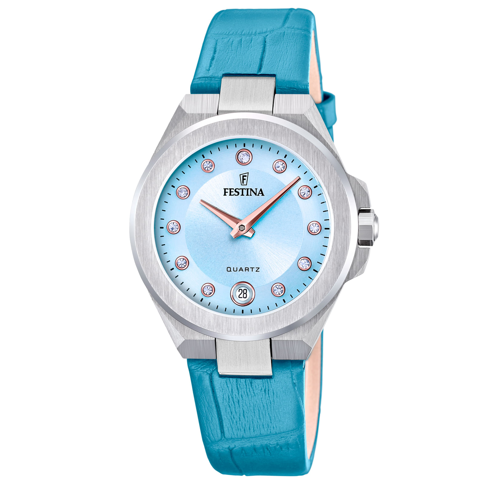 Relógio Festina Feminino Couro Azul