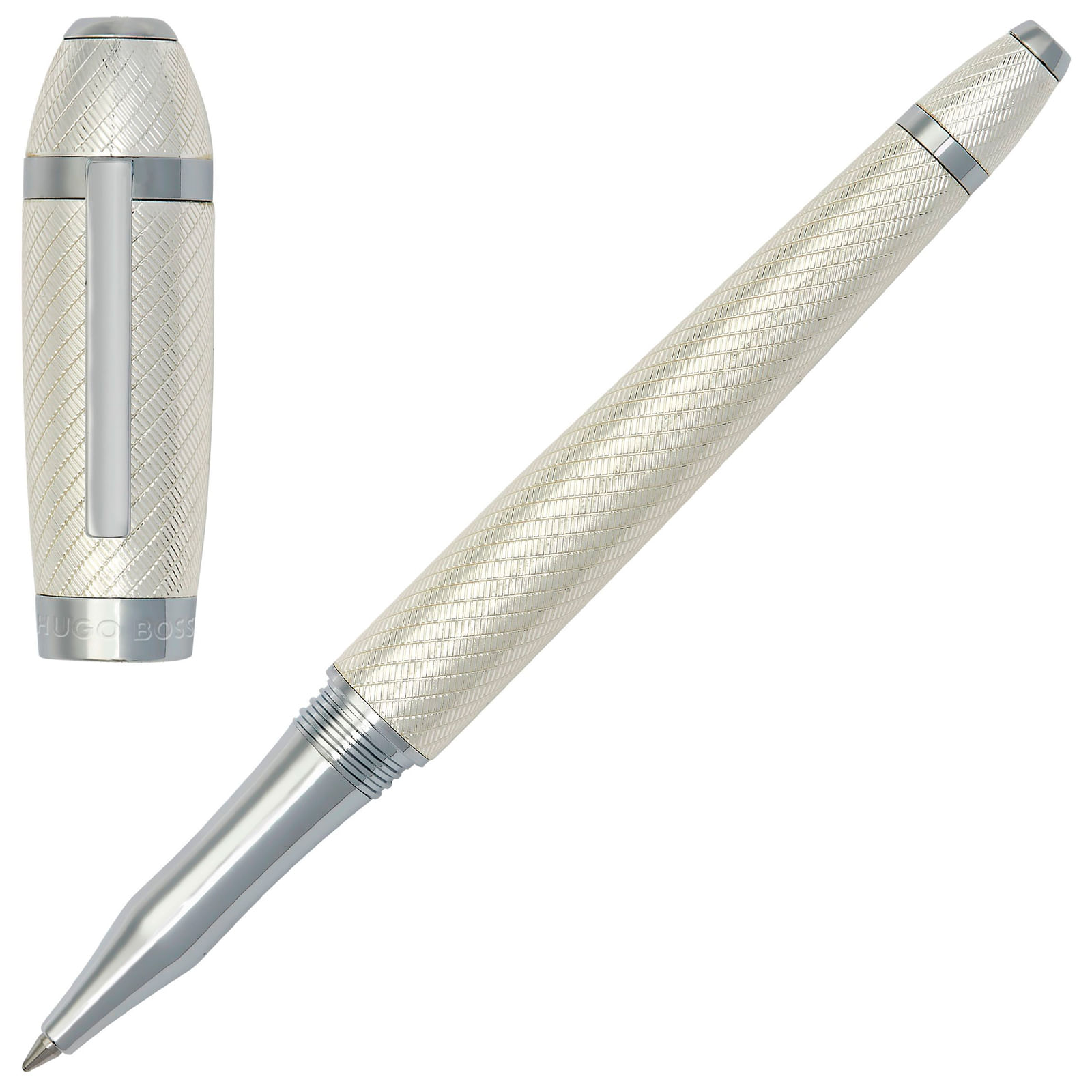 Caneta Hugo Boss Metal Prateado Hsw4455c