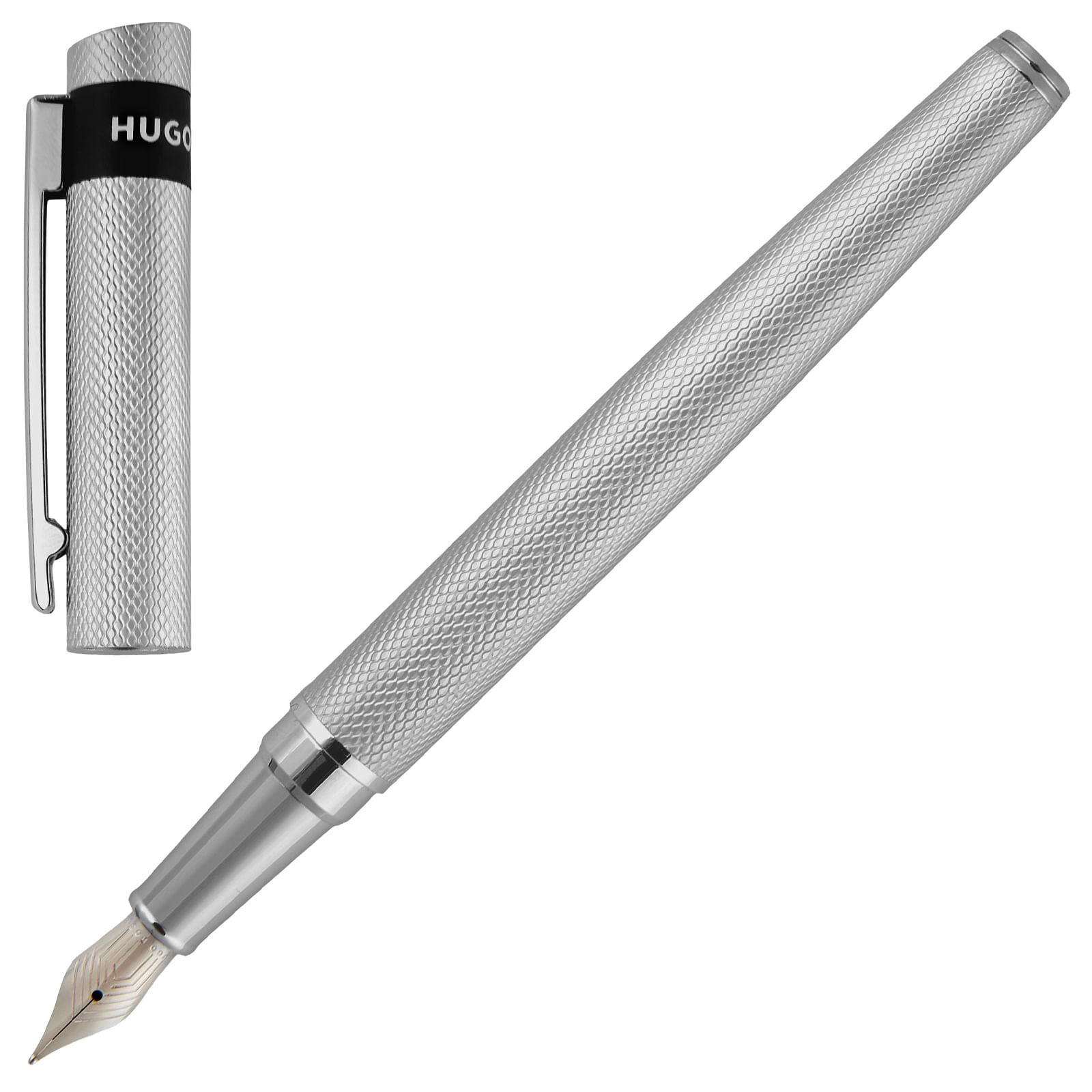 Caneta Hugo Boss Metal Prateado Hsw3672b