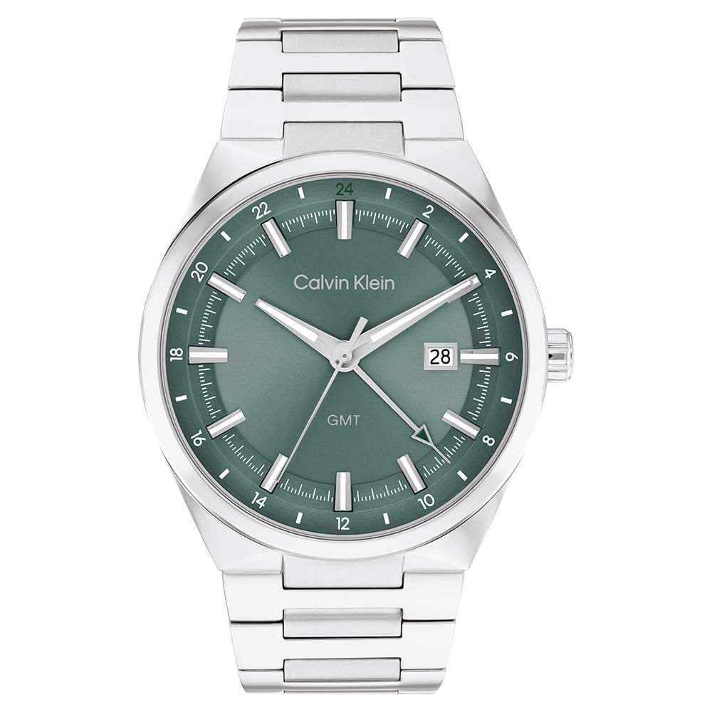 Relógio Calvin Klein Masculino Aço Prateado 25200492