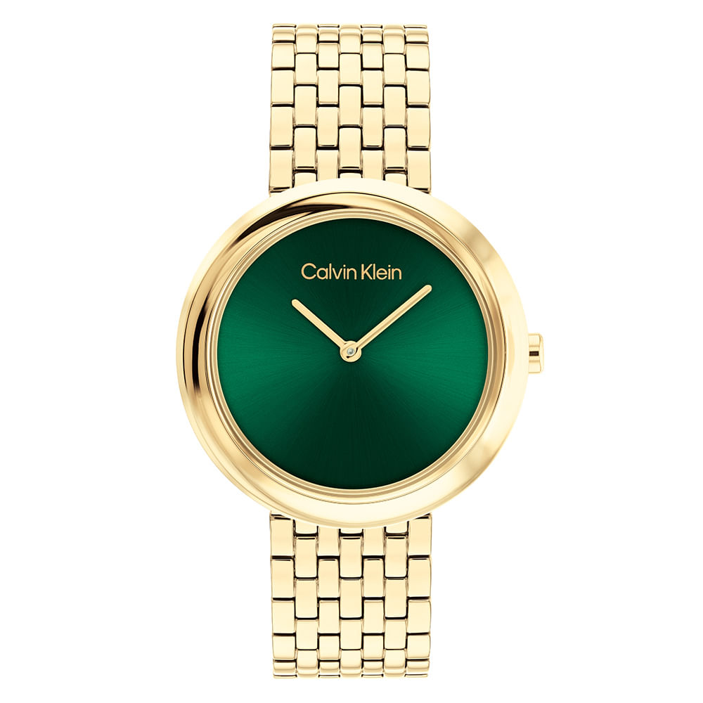 Relógio Calvin Klein Feminino Aço Dourado 25100066