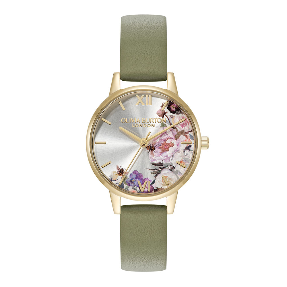 Relógio Olivia Burton Feminino Couro Verde 24000228