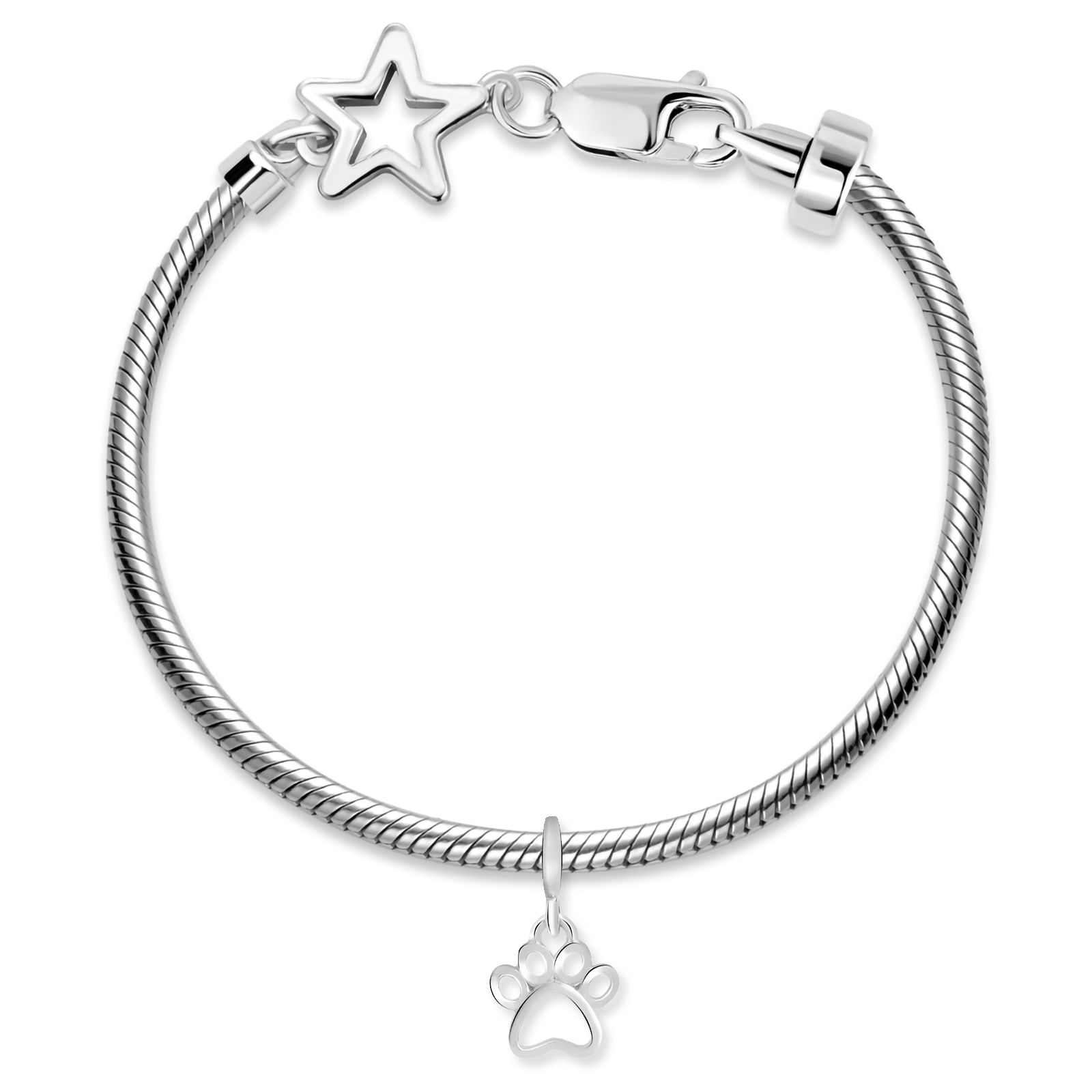 Kit Pulseira Estrela + Pingente Pegada Life