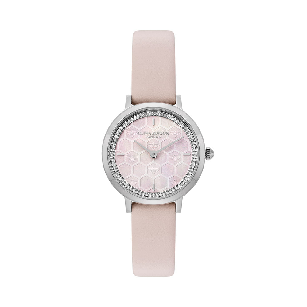 Relógio Olivia Burton Feminino Couro Rosa 24000270