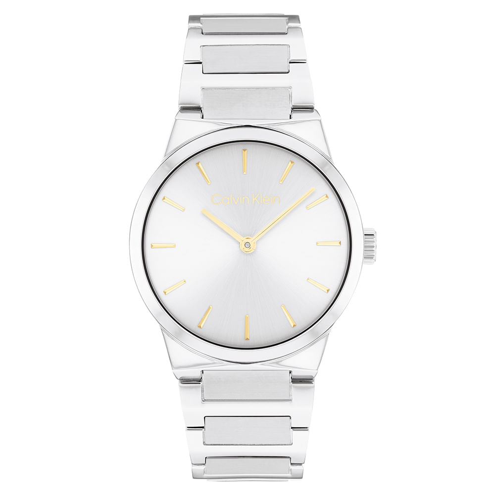 Relógio Calvin Klein Feminino Aço Prateado 25100076