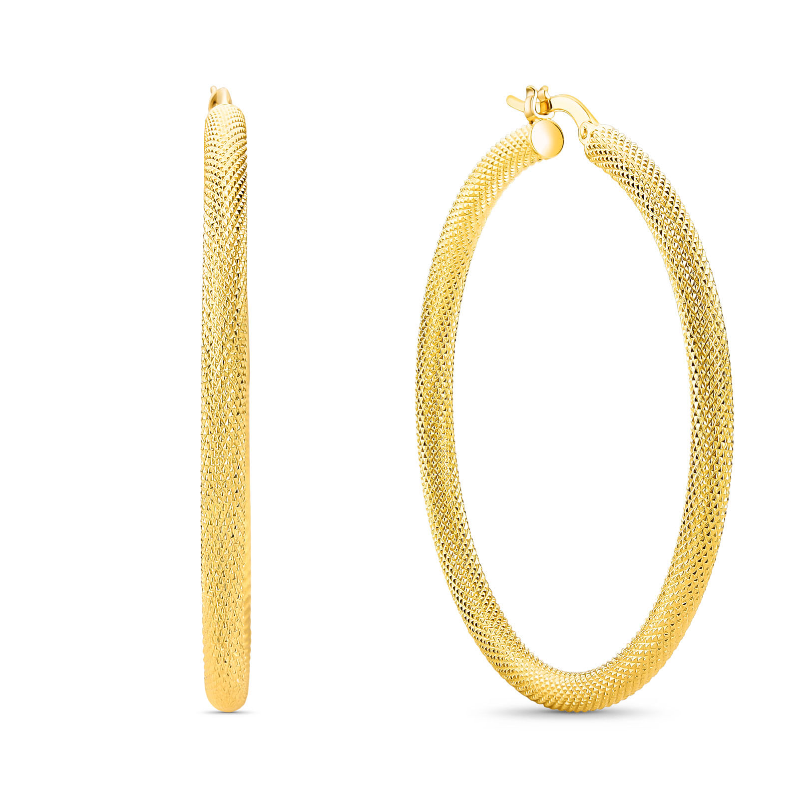 Argola em Ouro Amarelo 18k, 40mm