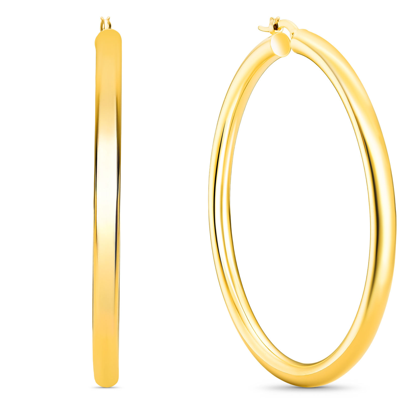 Argola em Ouro Amarelo 18k, 27 mm