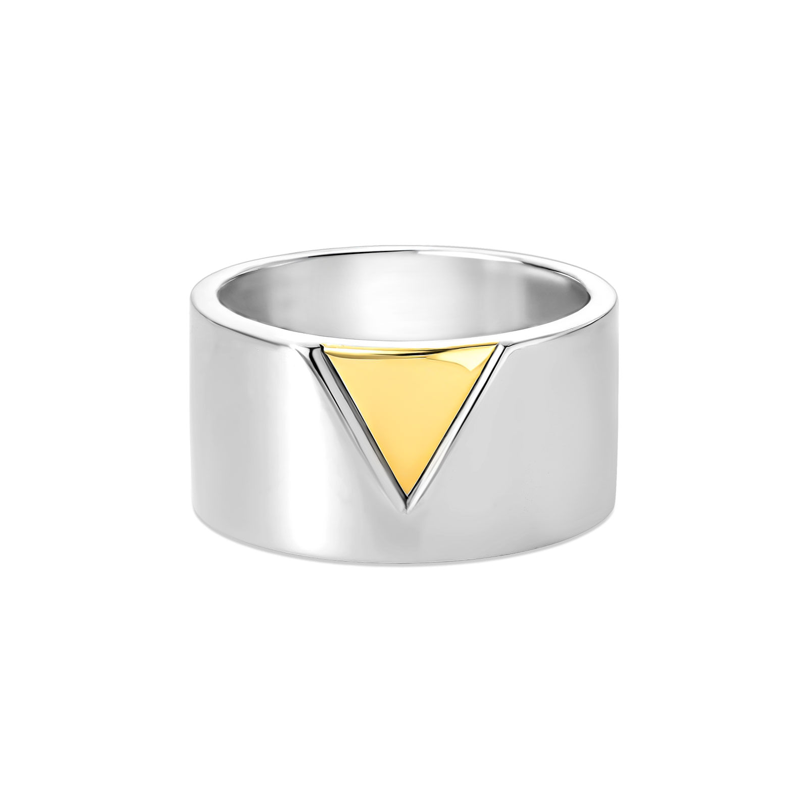 Anel Vivara em Prata 925 e Ouro Amarelo 18k