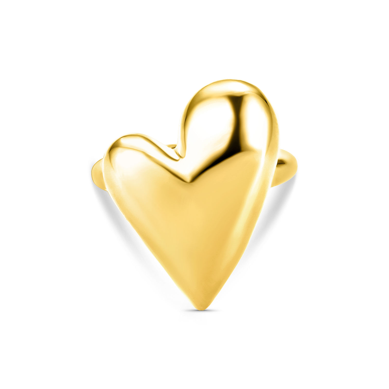 Anel Life Galaxy II Coração em Prata 925 com Banho de Ouro Amarelo 18k