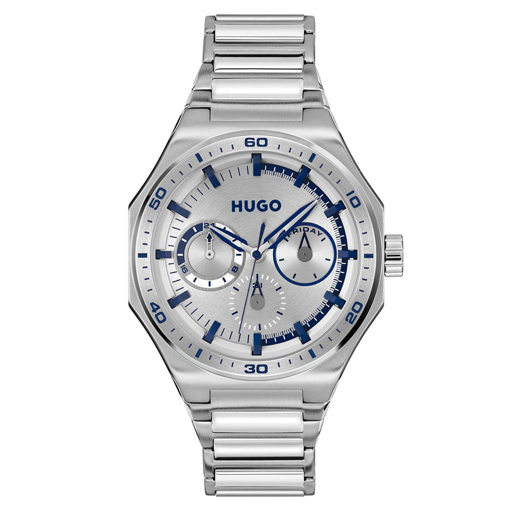 Relógio Hugo Masculino Aço Prateado 1530399