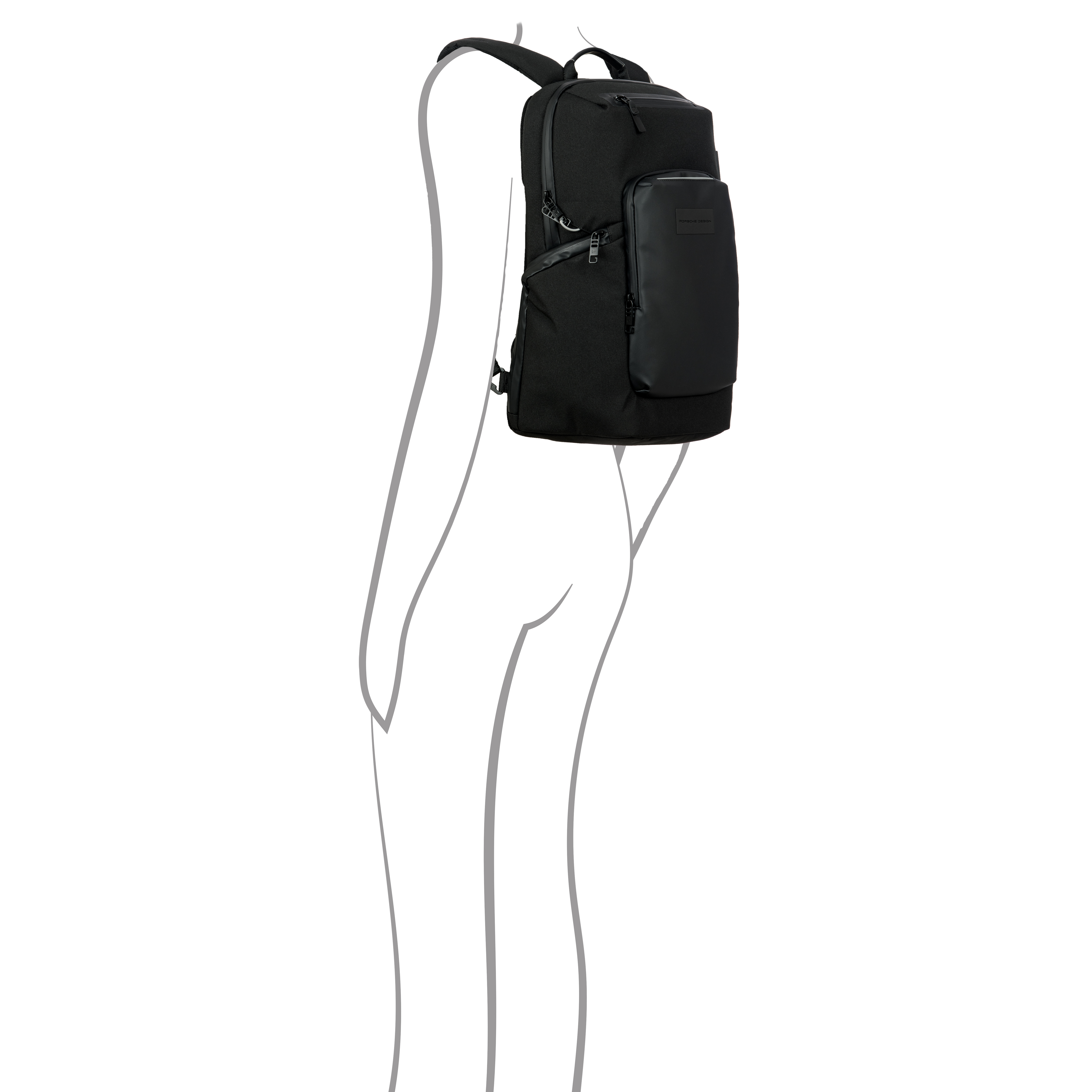 Mochila Porsche Design Poliéster Reciclável Preto Ocl01611