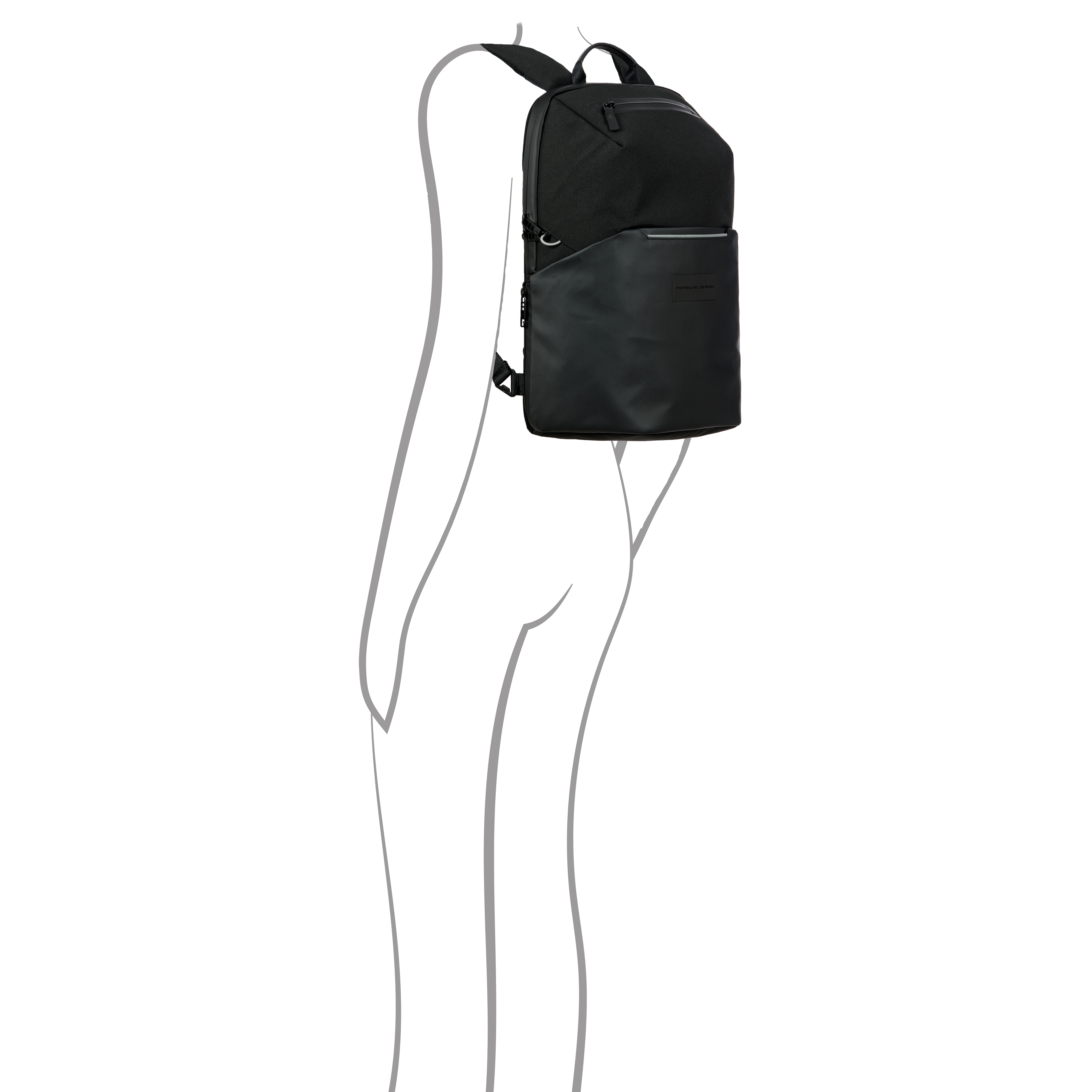 Mochila Porsche Design Poliéster Reciclável Preto Ocl01606