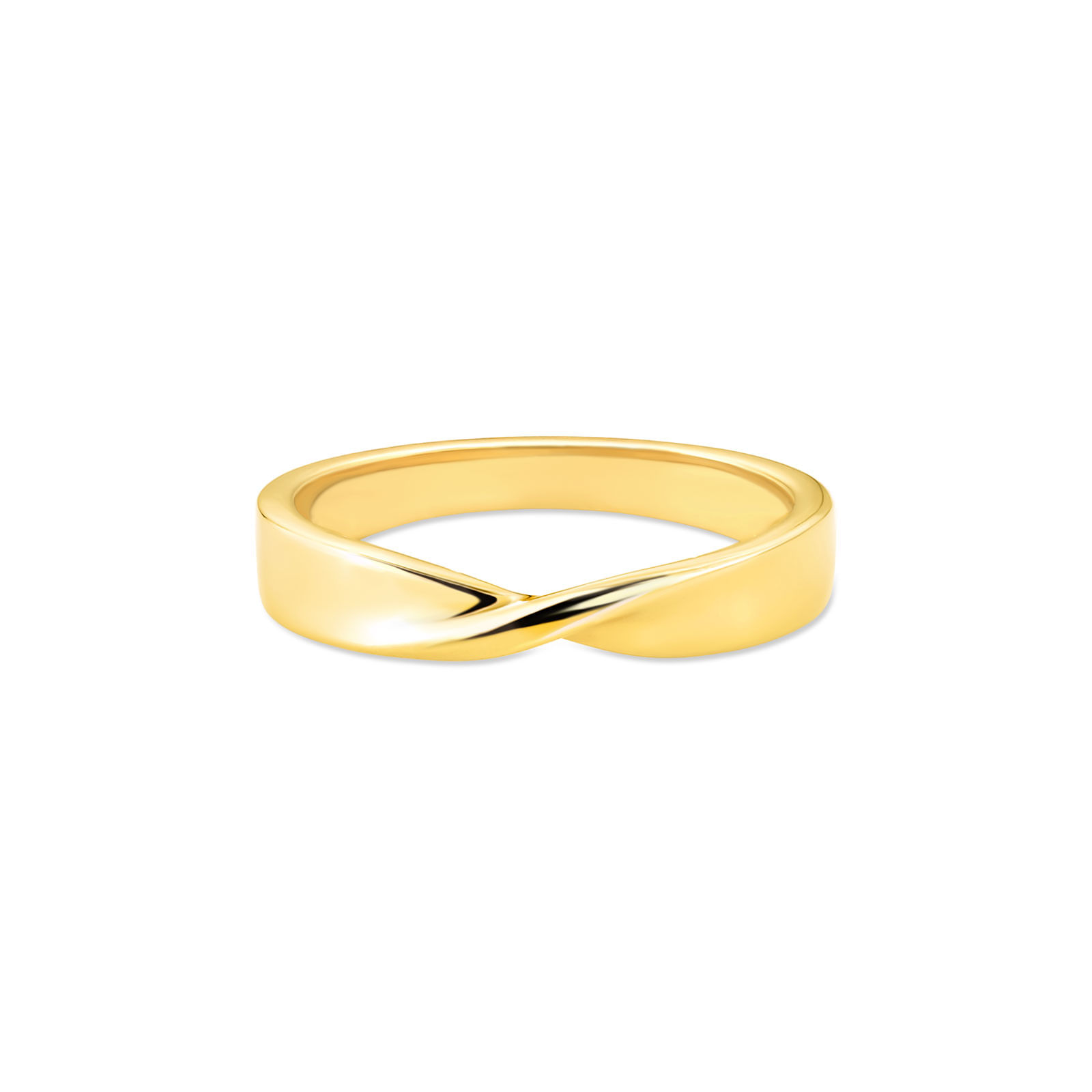 Anel Life Textura em Prata 925 com Banho de Ouro Amarelo 18k