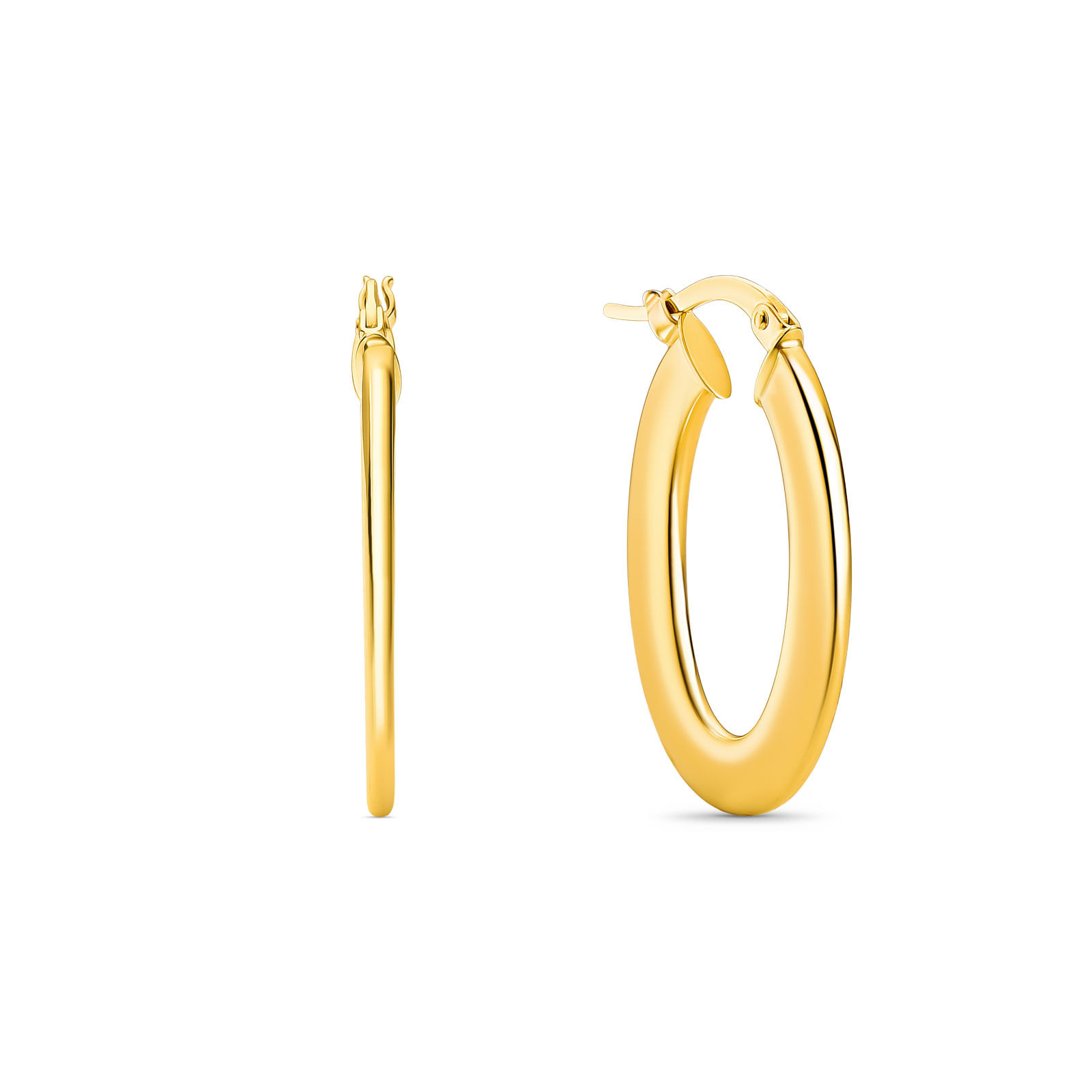 Argola em Ouro Amarelo 18k, 18 mm