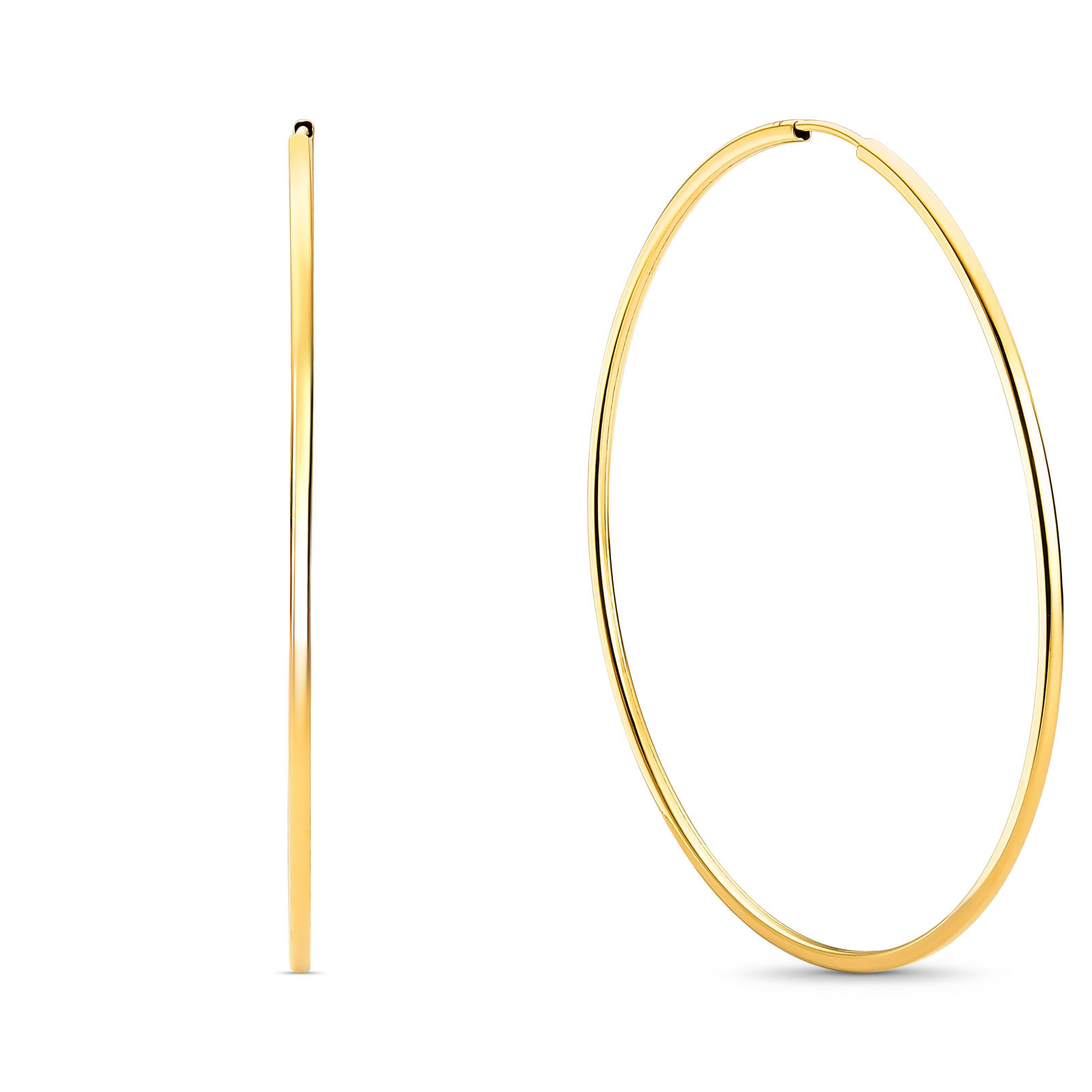 Argola em Ouro Amarelo 18k, 22 mm