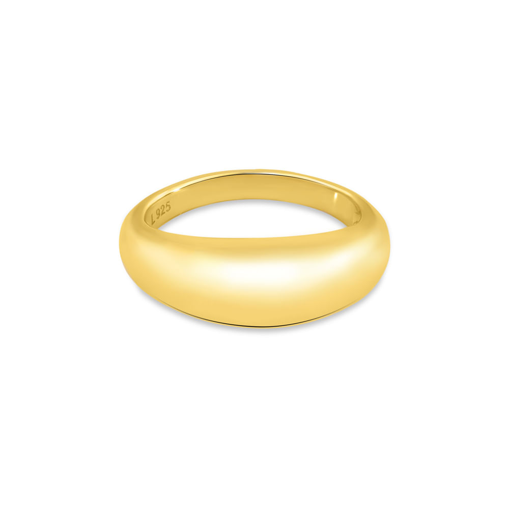 Anel Life Galaxy em Prata 925 com Banho de Ouro Amarelo 18k, 7.6mm