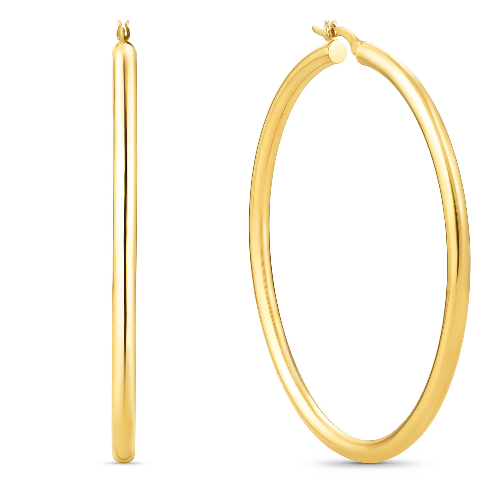 Argola Redonda em Ouro Amarelo 18k