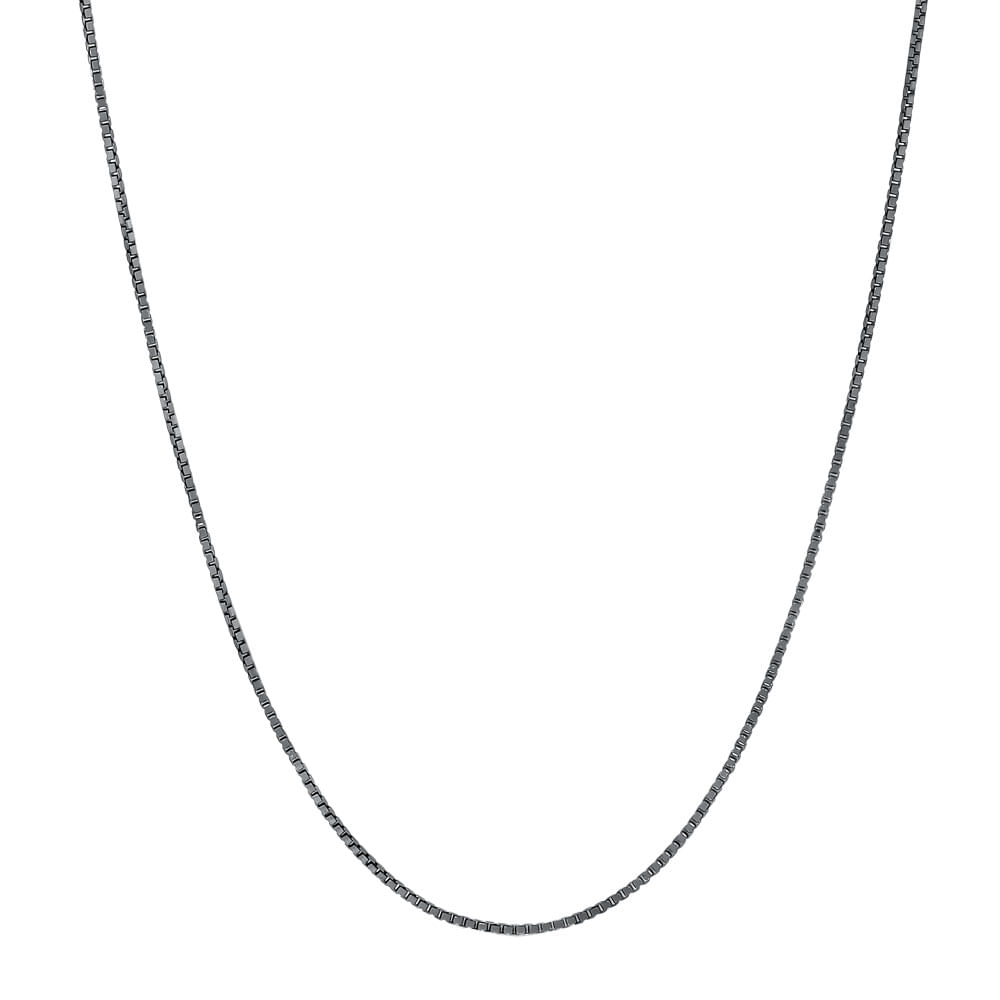 Corrente Veneziana em Prata 925 com Ródio Negro, 60cm