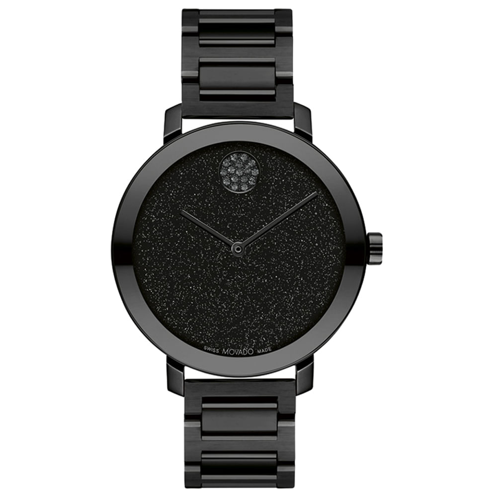 Relógio Movado Feminino Aço Preto 3600829