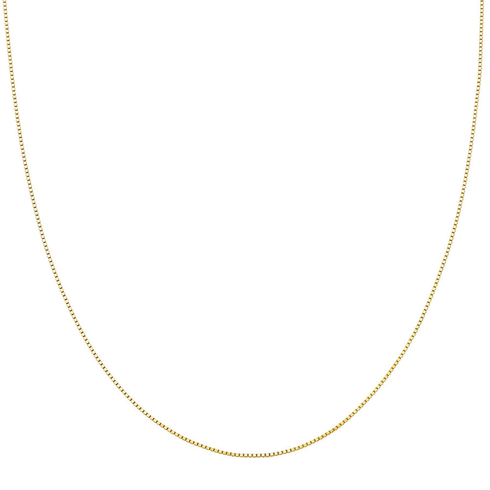 Corrente Veneziana Curta em Ouro Amarelo 18k, 60cm
