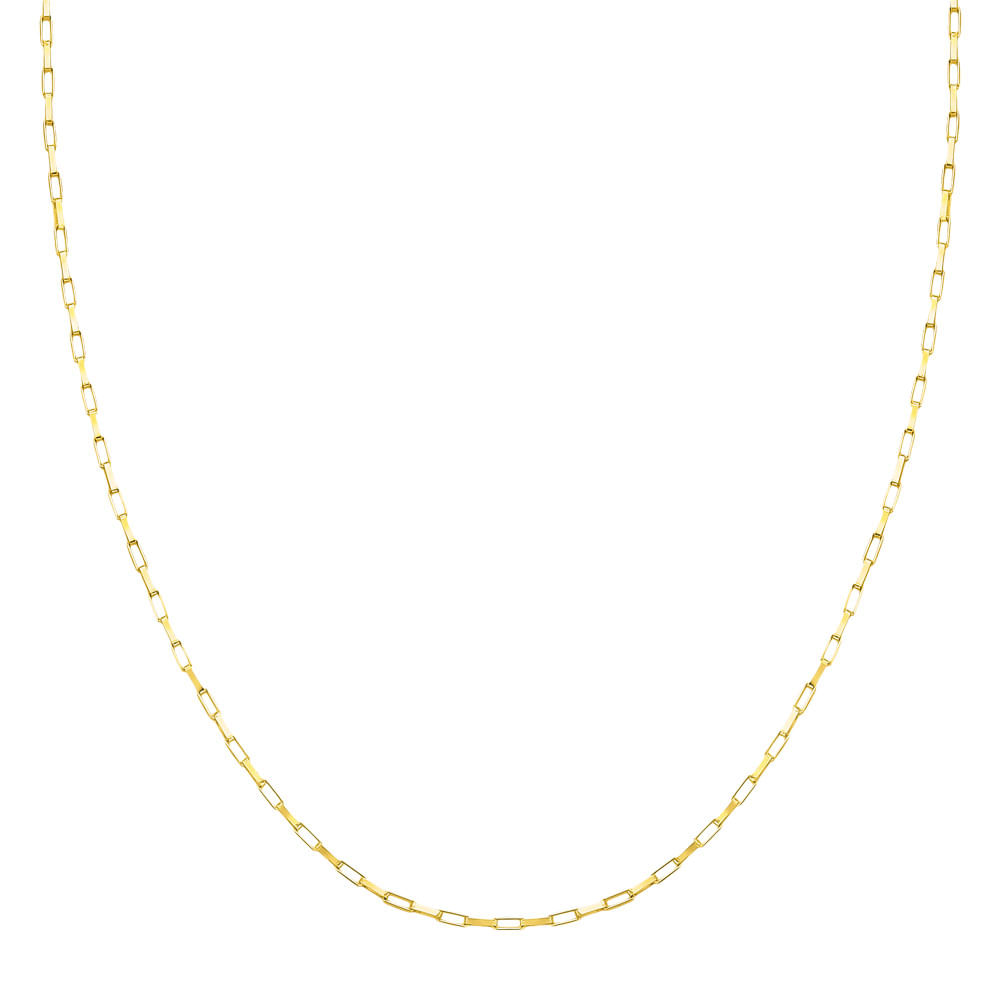 Corrente Cadeado em Ouro Amarelo 18k, 50cm