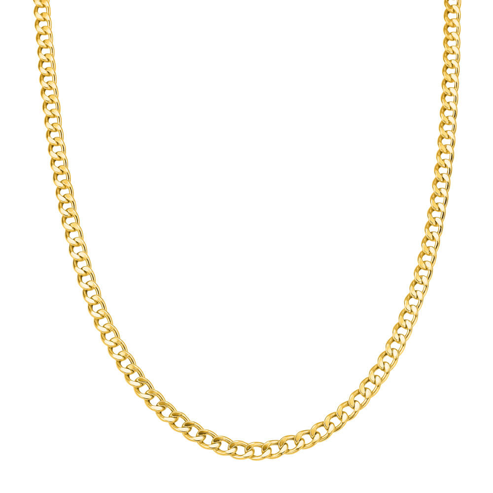 Corrente Groumet Oca em Ouro Amarelo 18k, 60cm