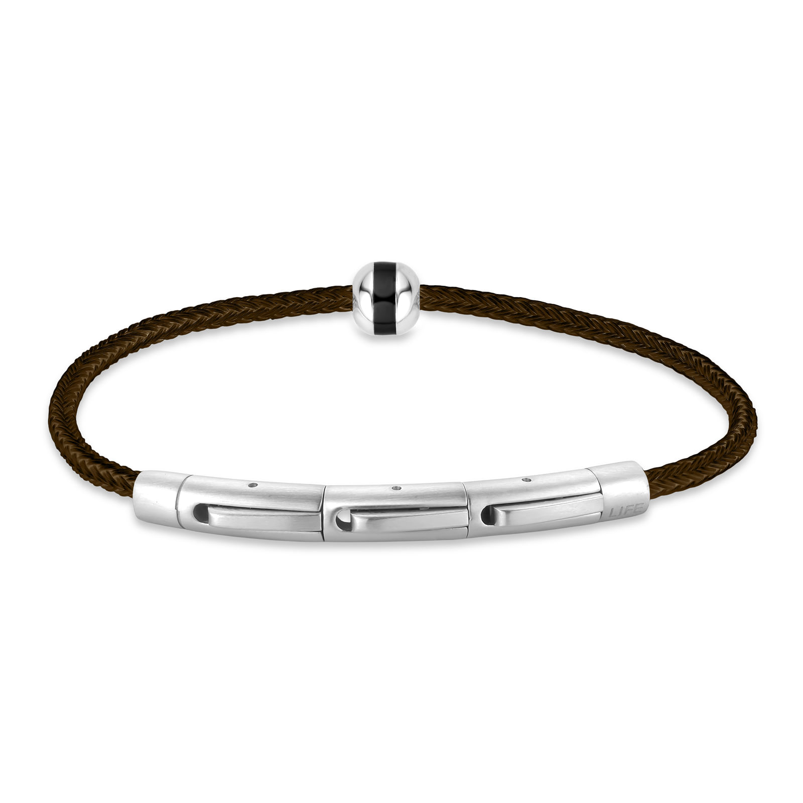 Pulseira Life Masculino VI em Aço com Fecho Cilindro