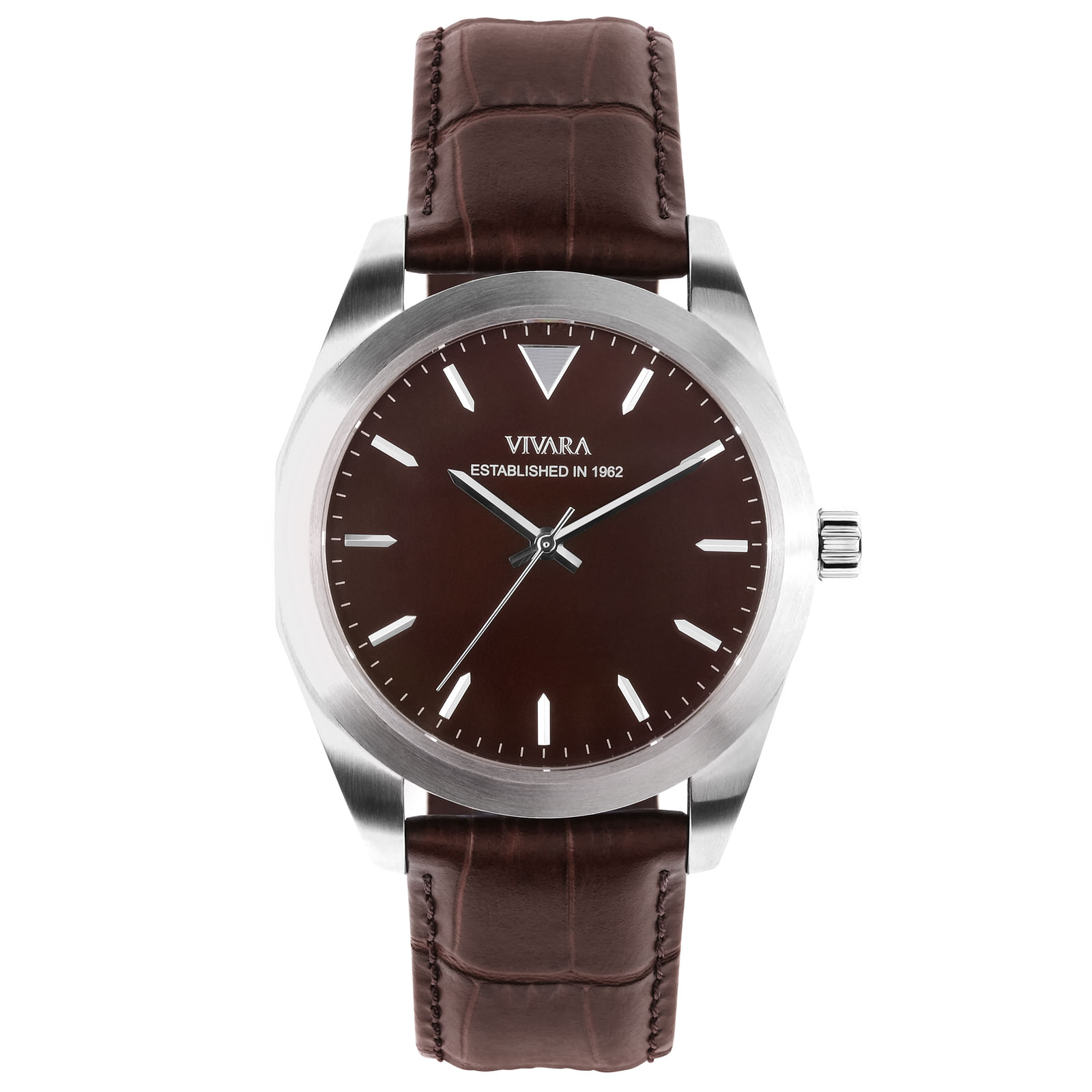 Relógio Vivara Heritage The One Automático Masculino Couro Marrom