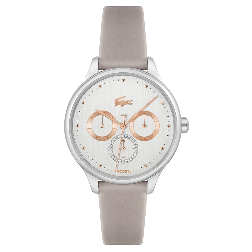 Relógio Lacoste Feminino Couro Cinza 2001207
