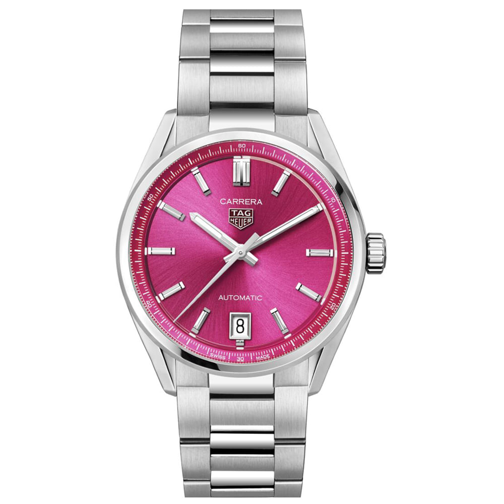 Relógio Tag Heuer Carrera Feminino Aço Prateado Wbn2313.Ba0001