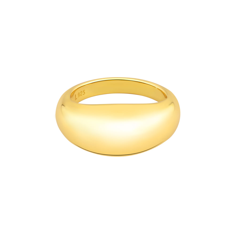 Anel Life Galaxy em Prata 925 com Banho de Ouro Amarelo 18k, 3.6mm