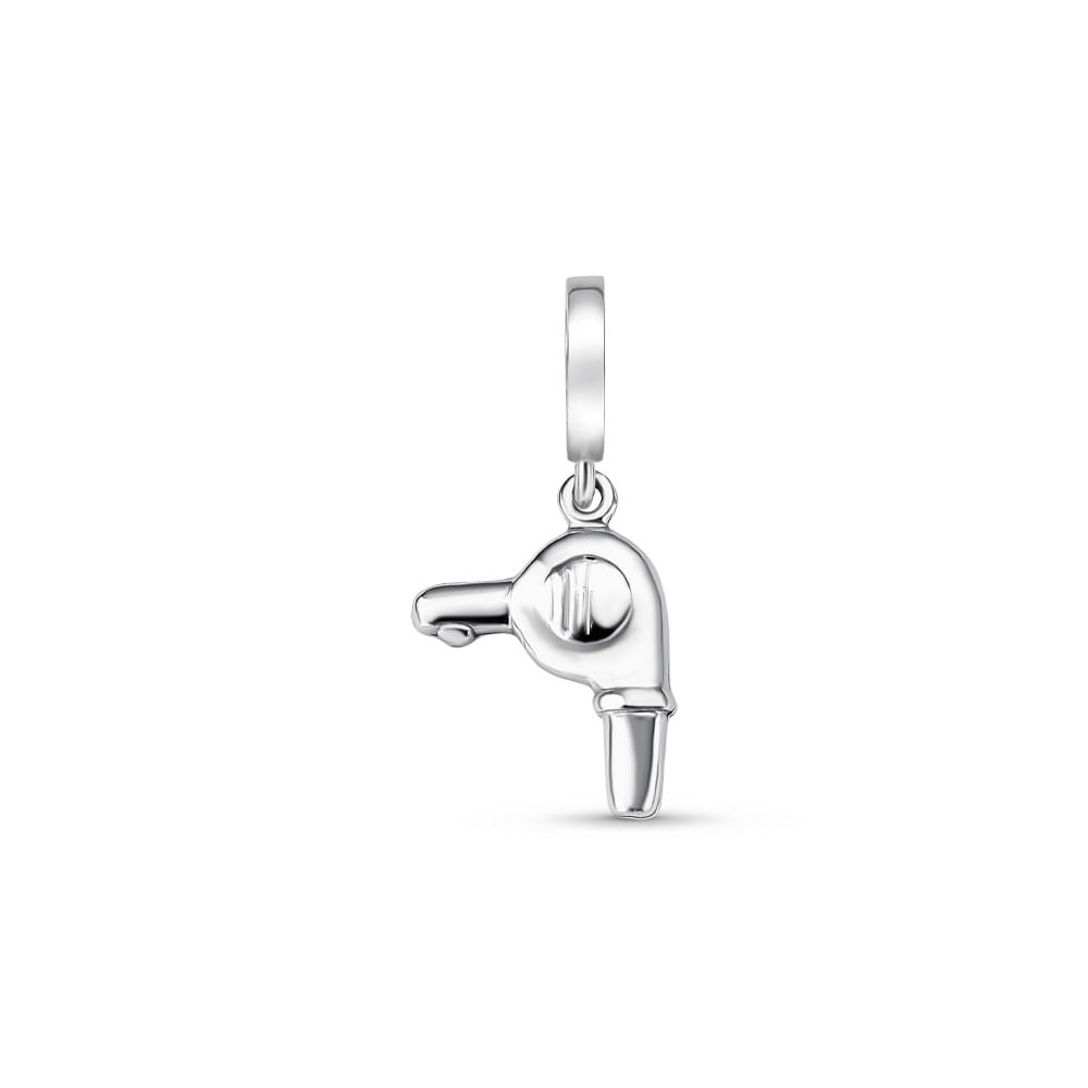 Pingente Life Fashion Secador de Cabelo em Prata 925
