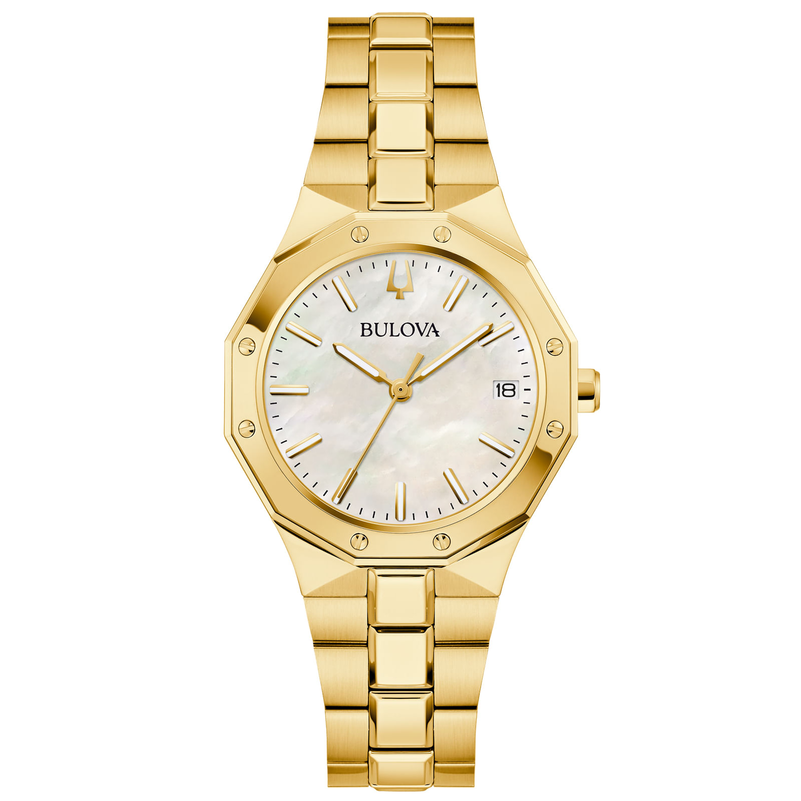 Relógio Bulova Prestige Feminino Aço Dourado 97M119N