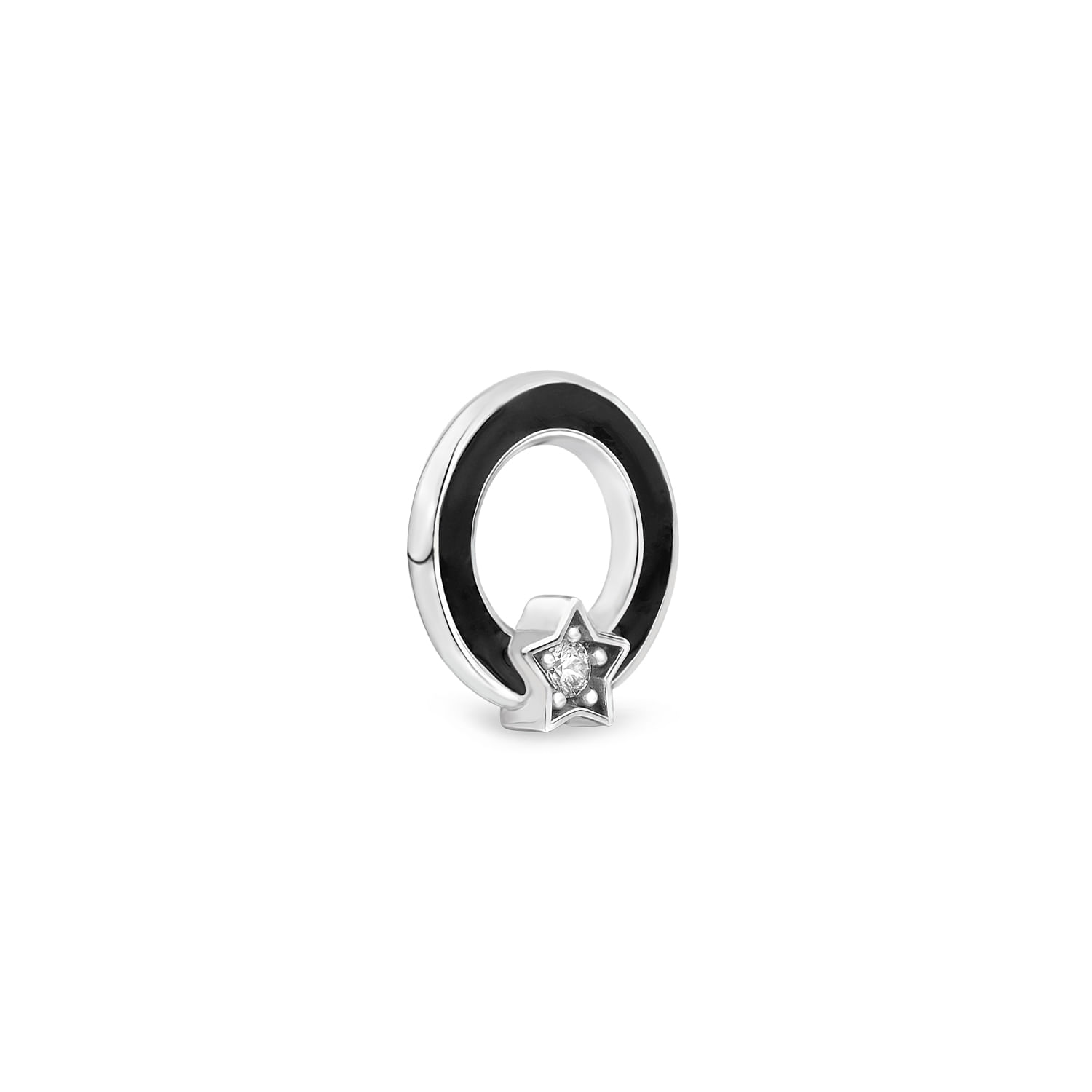 Pingente Life Elo Redondo Esmaltado