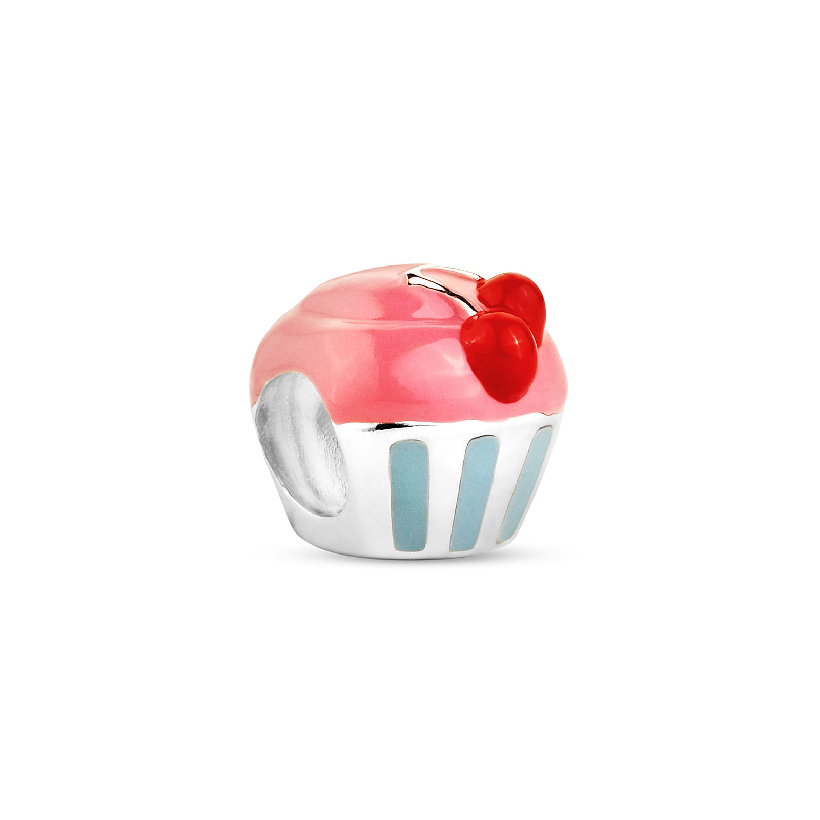 Separador Life Cupcake em Prata 925 com Esmalte