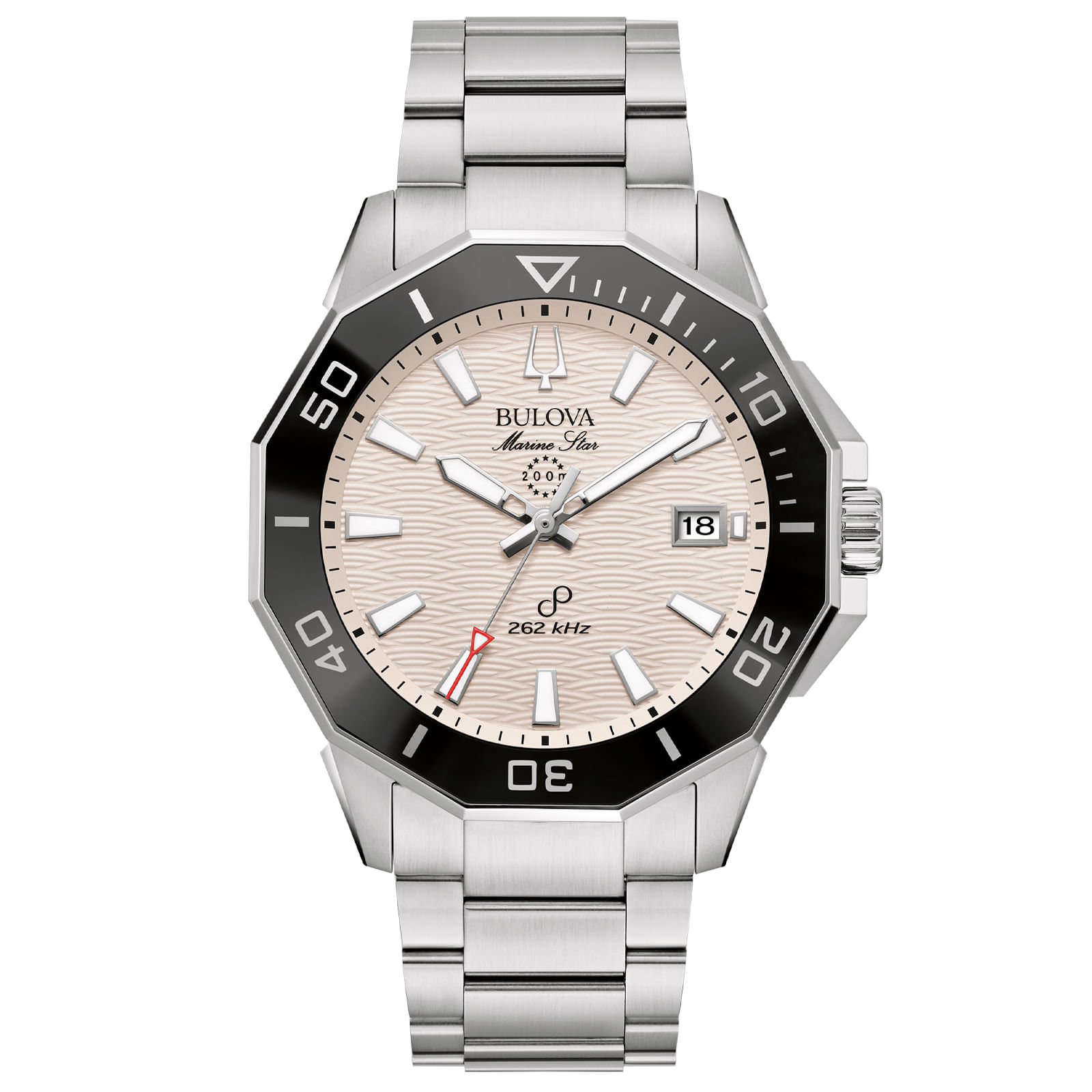 Relógio Bulova Marine Star Masculino Aço Prateado 96b426