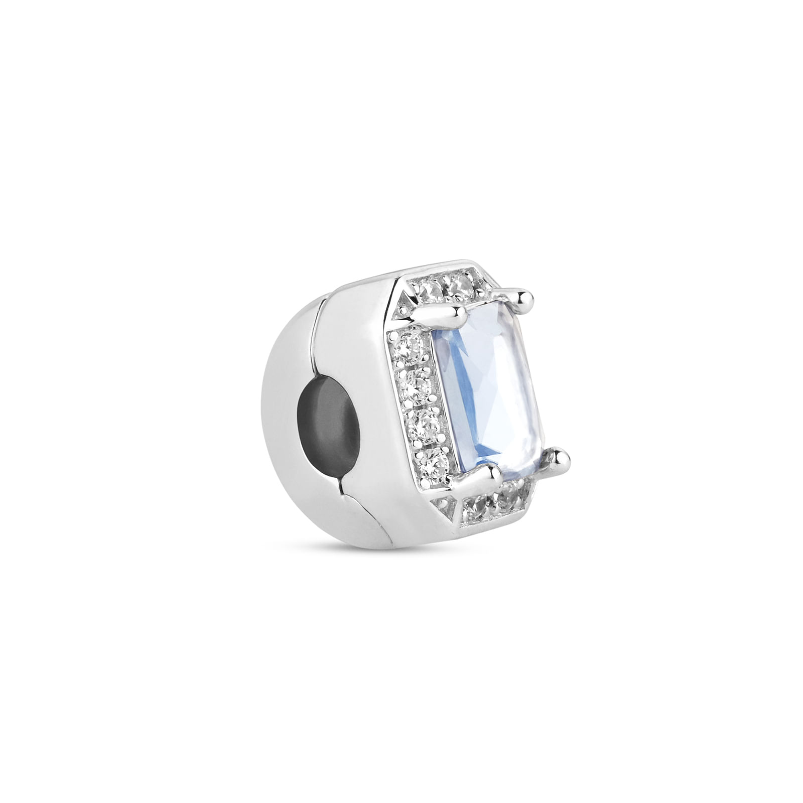 Stopper Life em Prata 925 com Pedras Azuis e Incolores