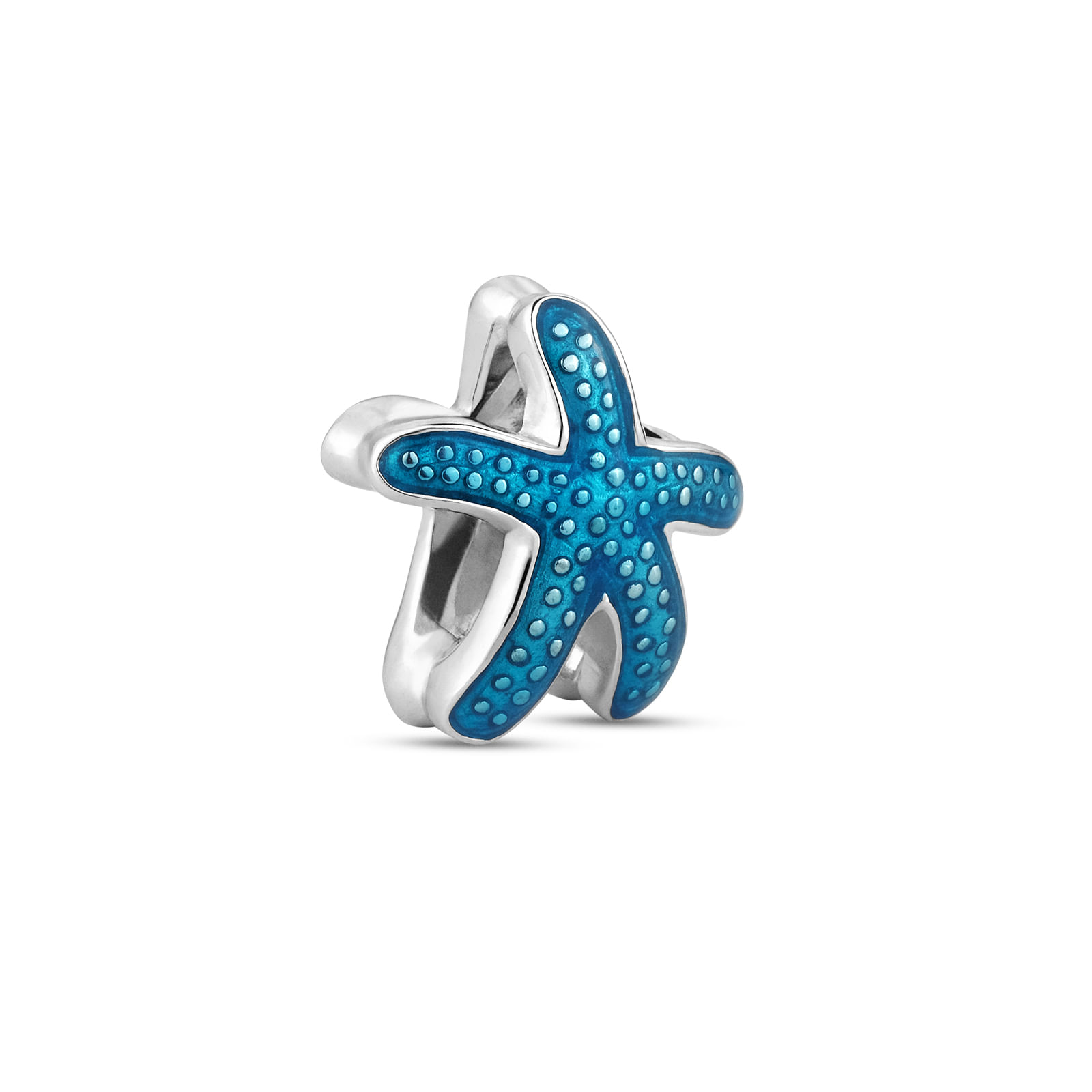 Pingente Life Animal Estrela do Mar em Prata 925 com Esmalte