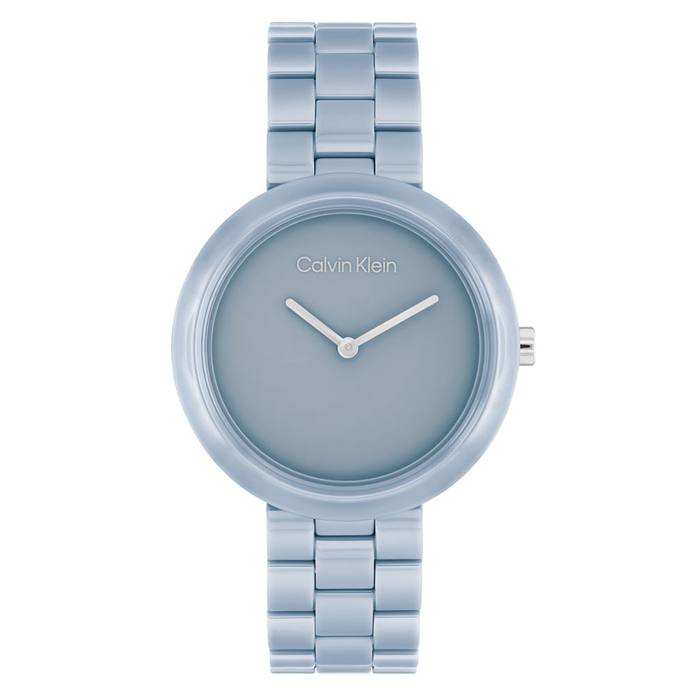 Relógio Calvin Klein Feminino Cerâmica Azul 25100074