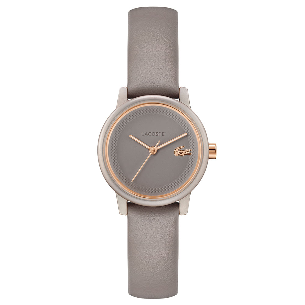 Relógio Lacoste Feminino Couro Marrom Acinzentado 2001438